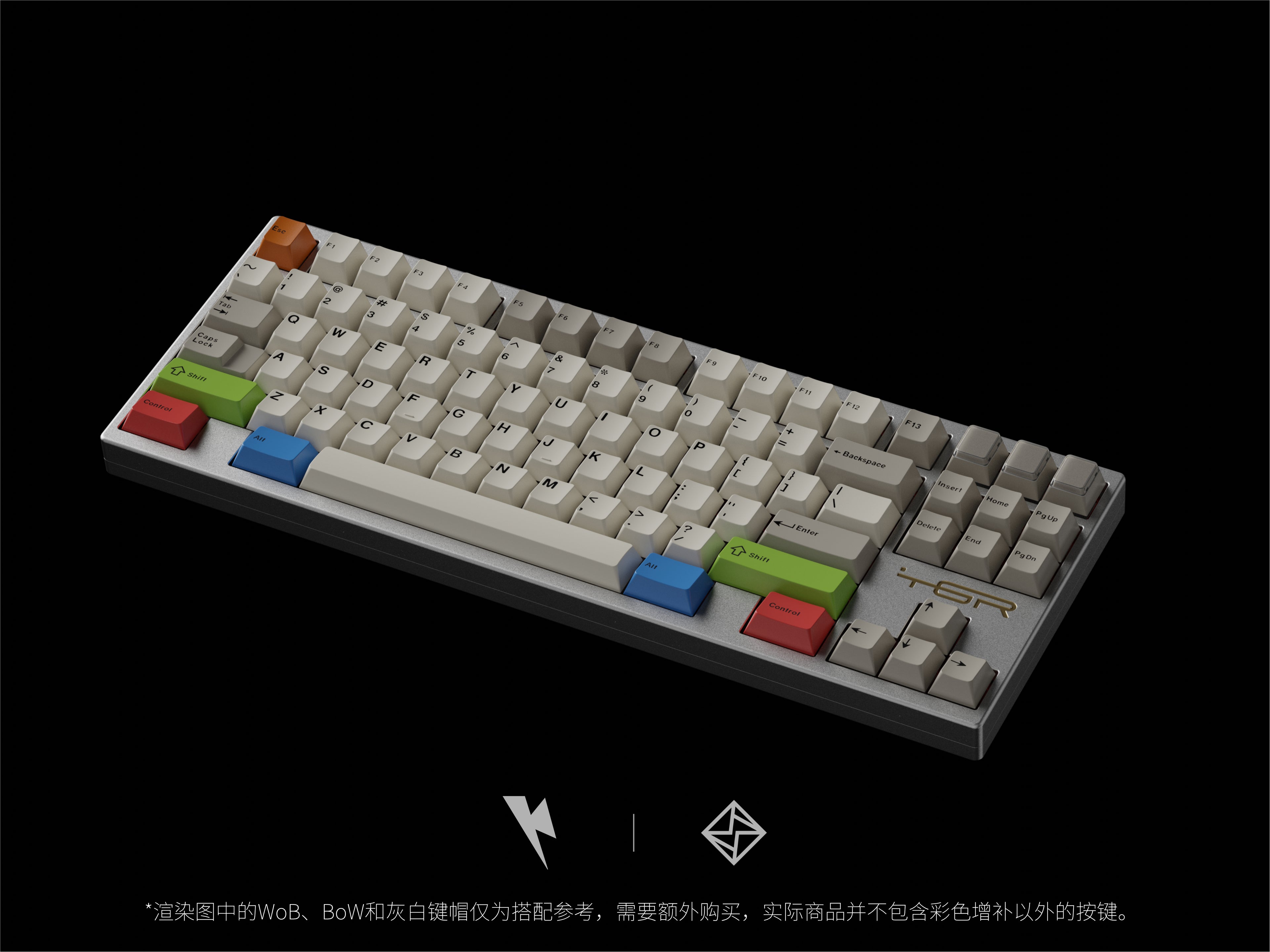 Close up of Keykobo RainBoW Keycaps