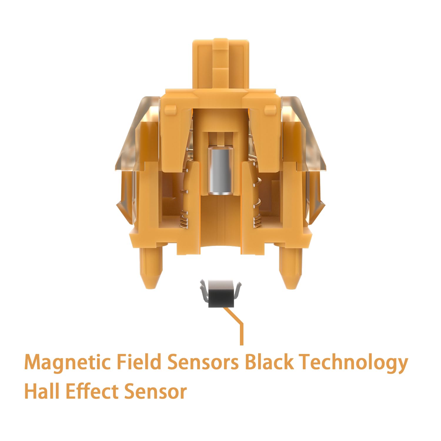 Gateron Magnetic Orange Linear Switches - KeebsForAll