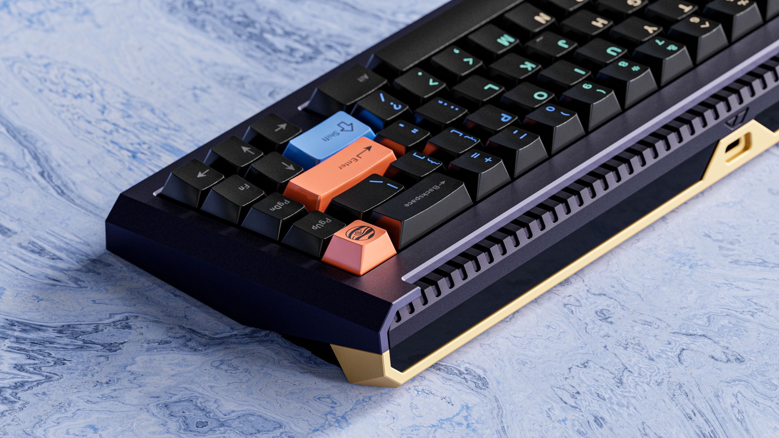 KKB Outer Bounds Keycaps - Alternate Angle