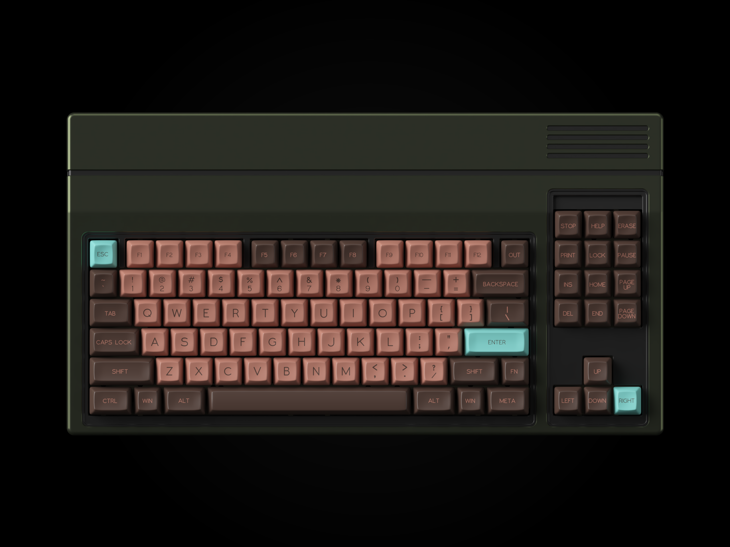 Blackish Green / Black