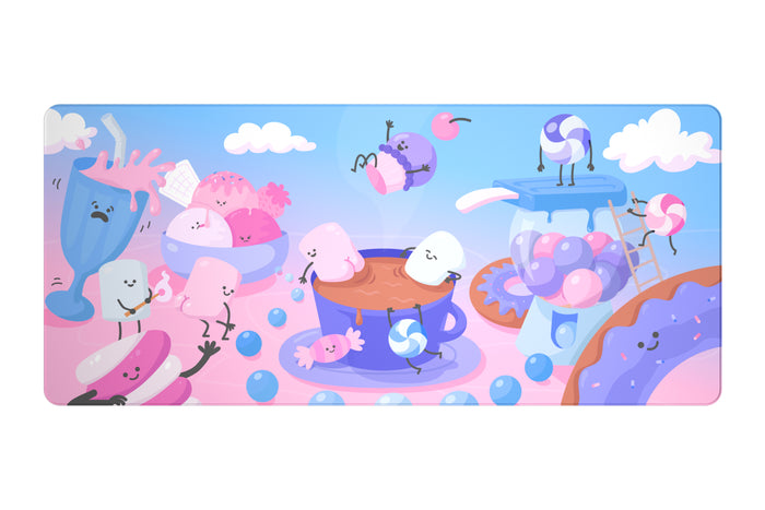 Candy Coated Deskmats Deskpad - In-stock product, ready to ship! The mat uses durable materi