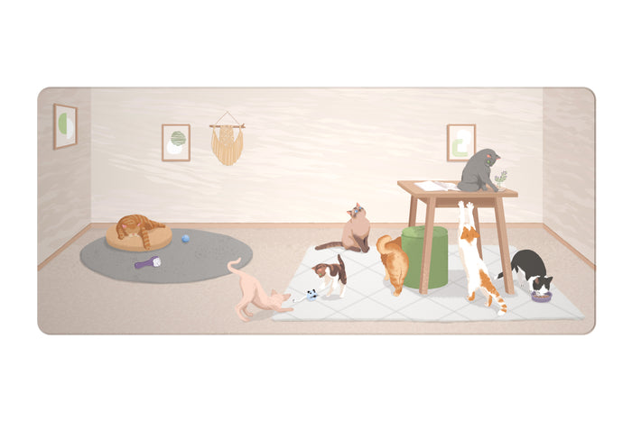 Cats Deskmat Deskpad - Since we have launched the Dog Deskmats, we have got a lot o
