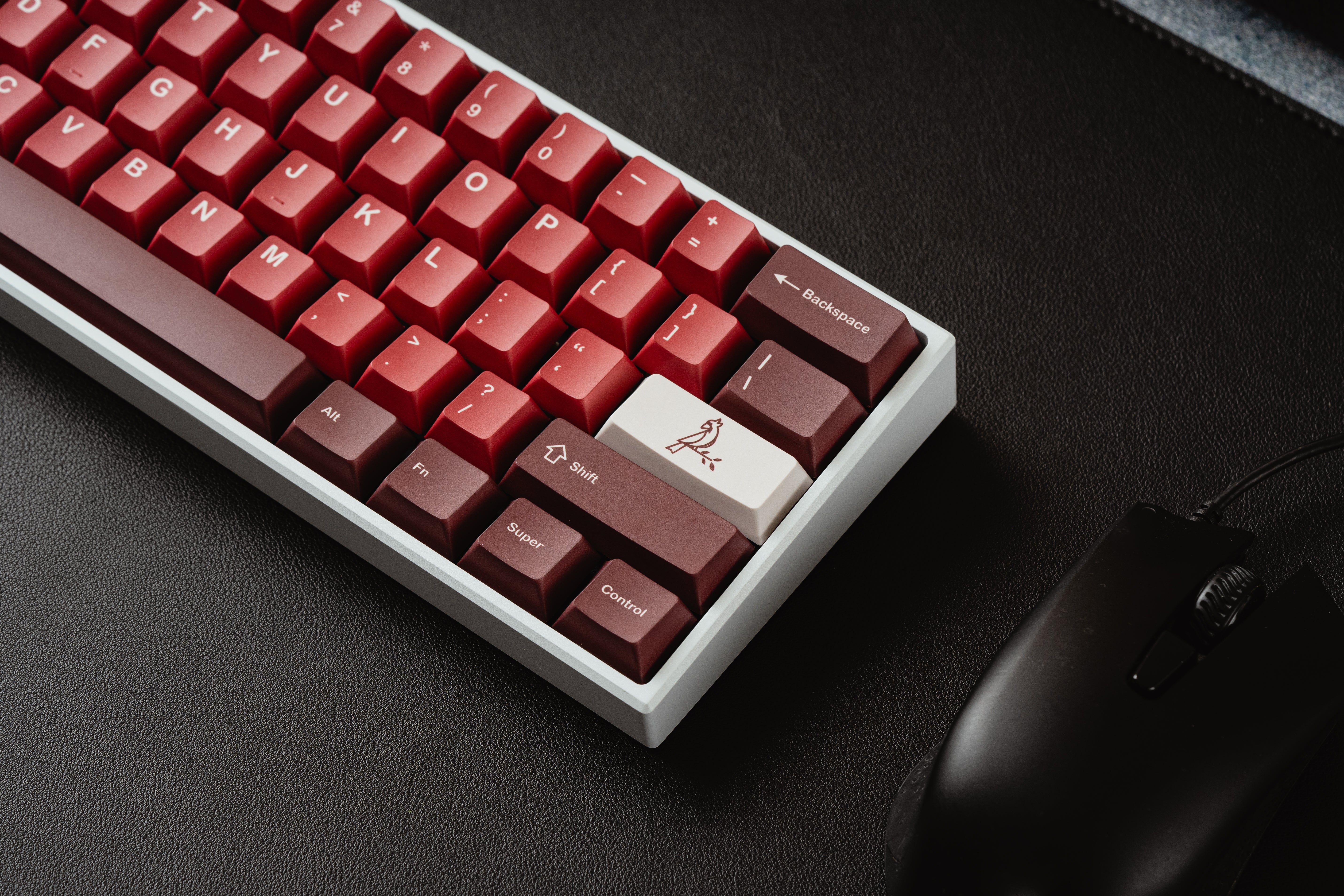 kfaPBT Cardinal Keycaps - KeebsForAll