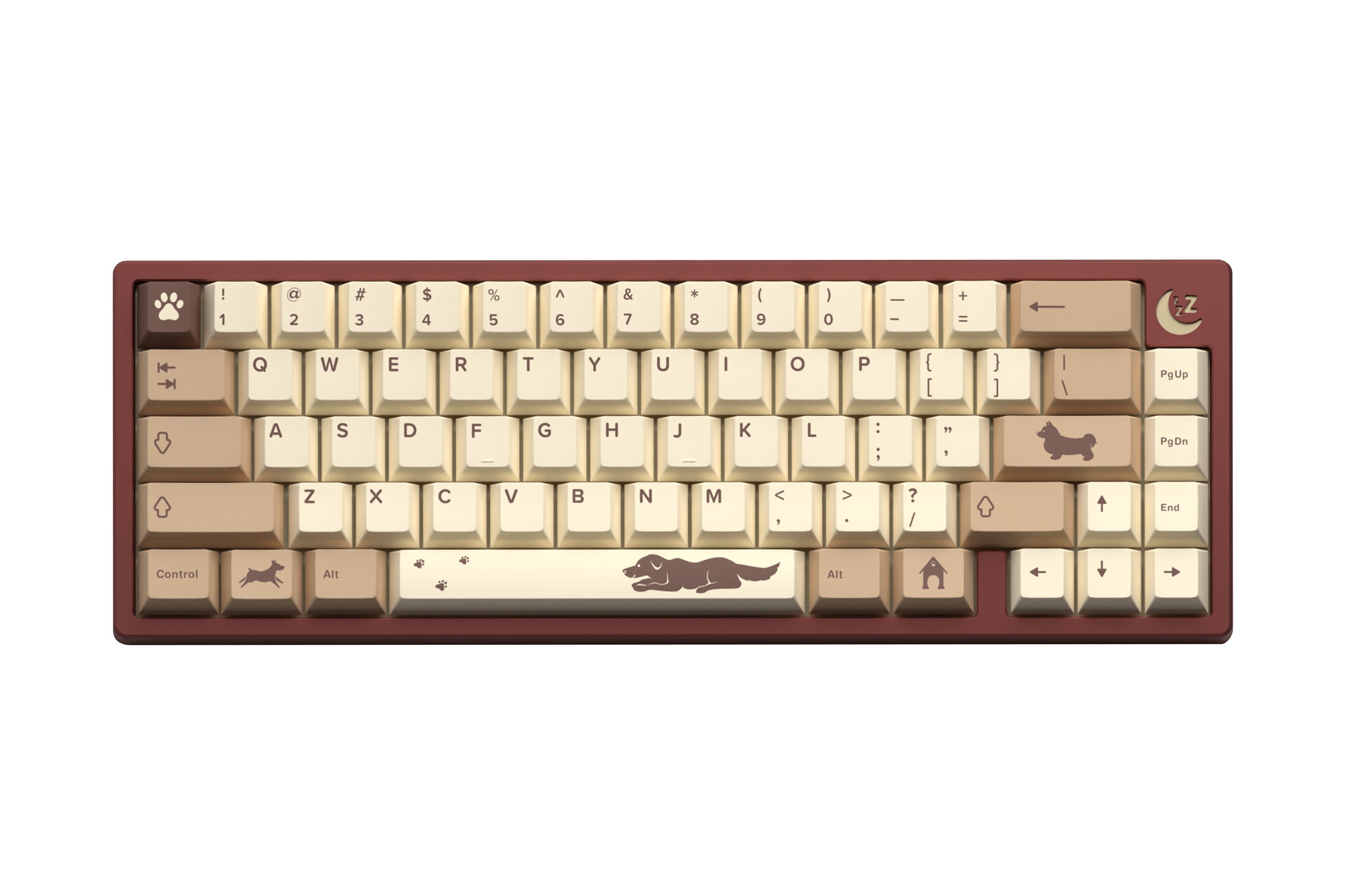 PBT Doggie Keycaps - KeebsForAll