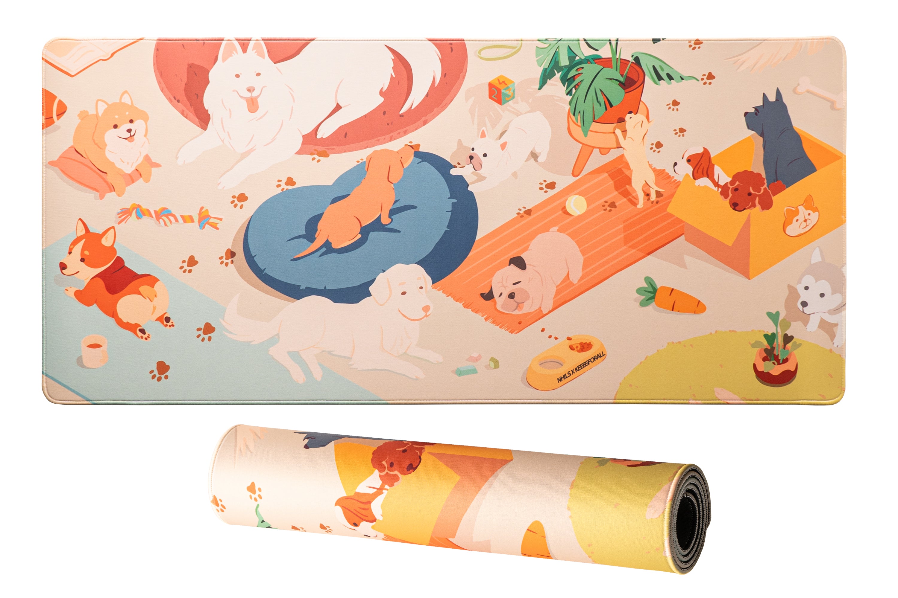 Doggie Wonderland Deskmat - KeebsForAll