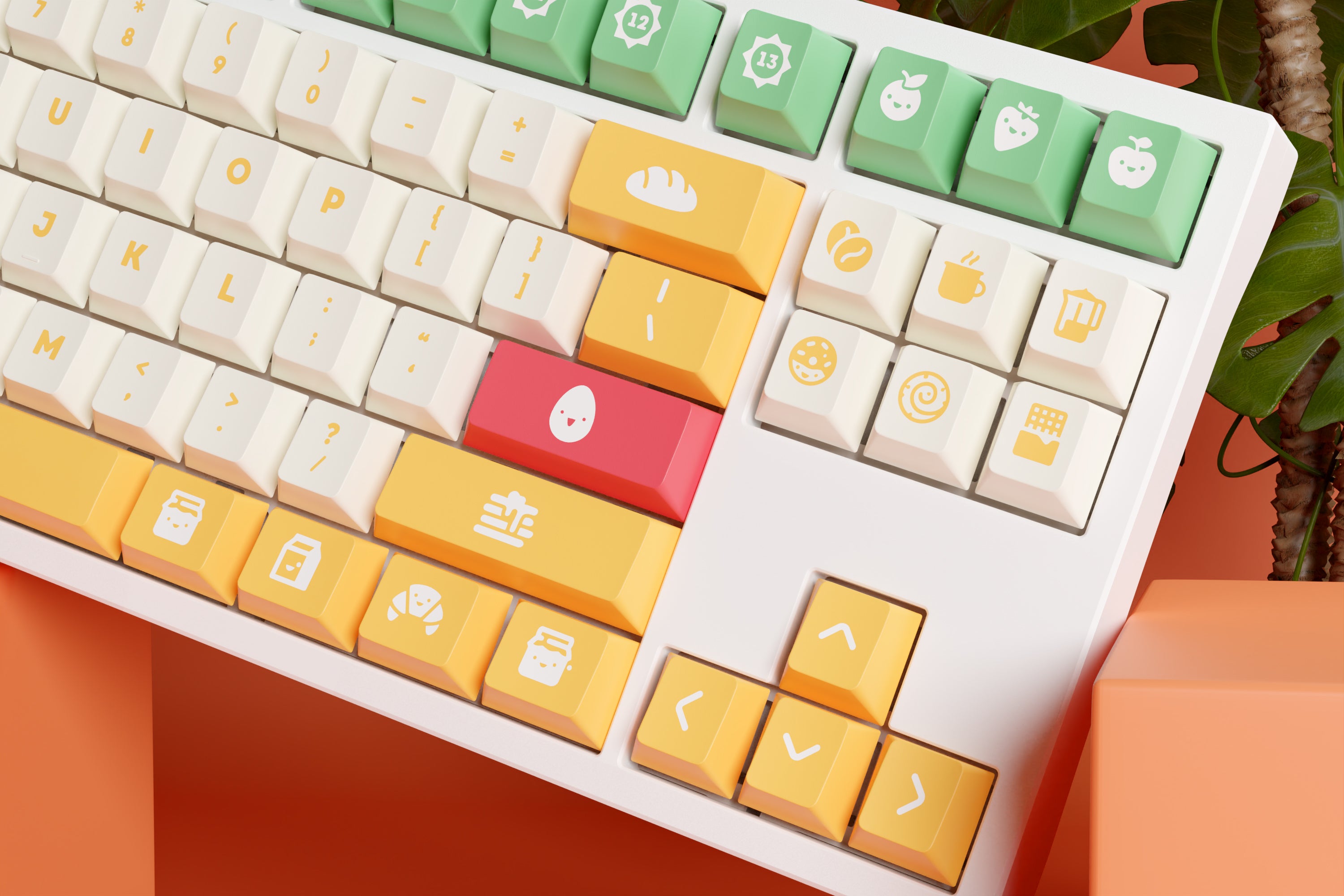 kfaPBT Sunny Side Up Keycaps - KeebsForAll