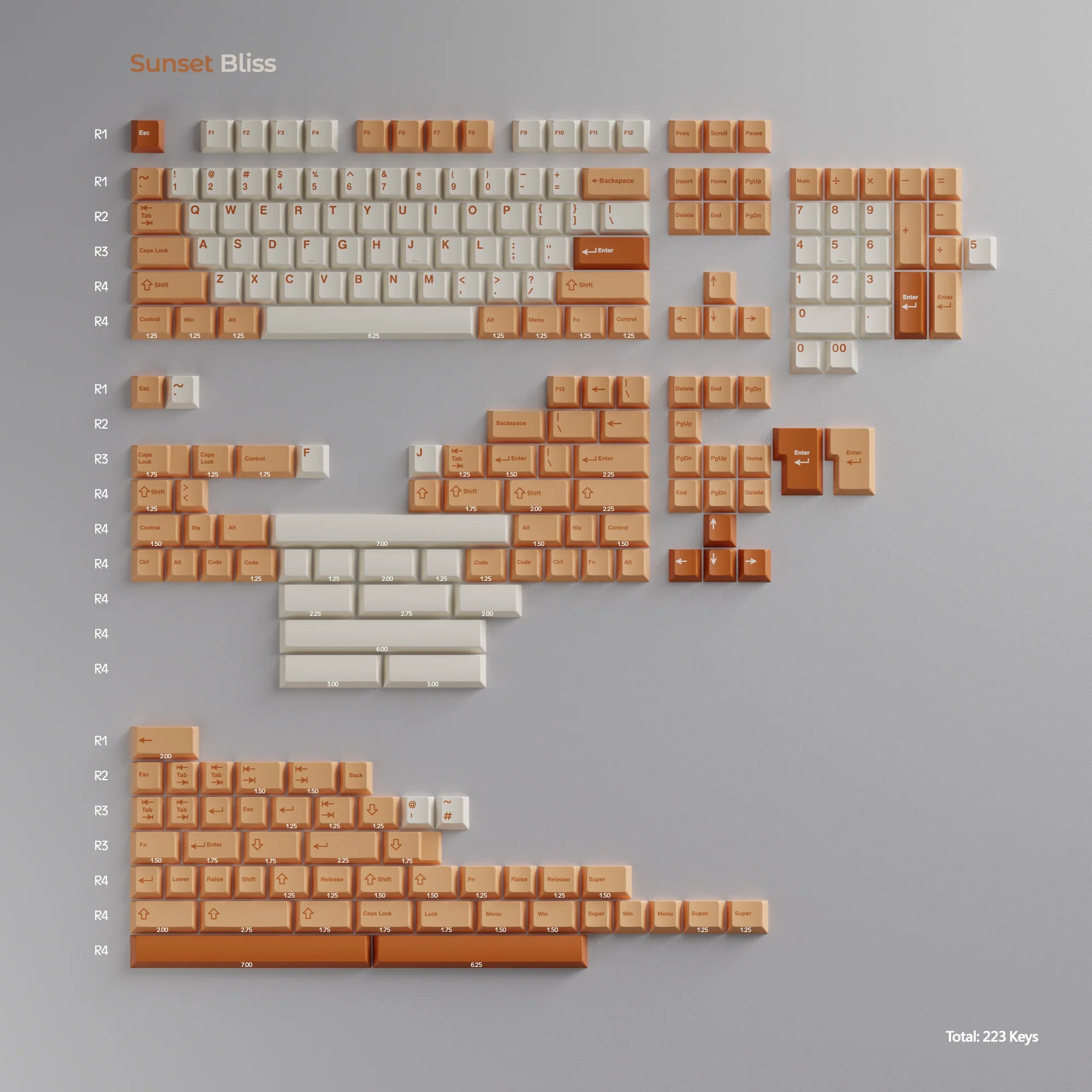 Zoom WS Keycaps - KeebsForAll
