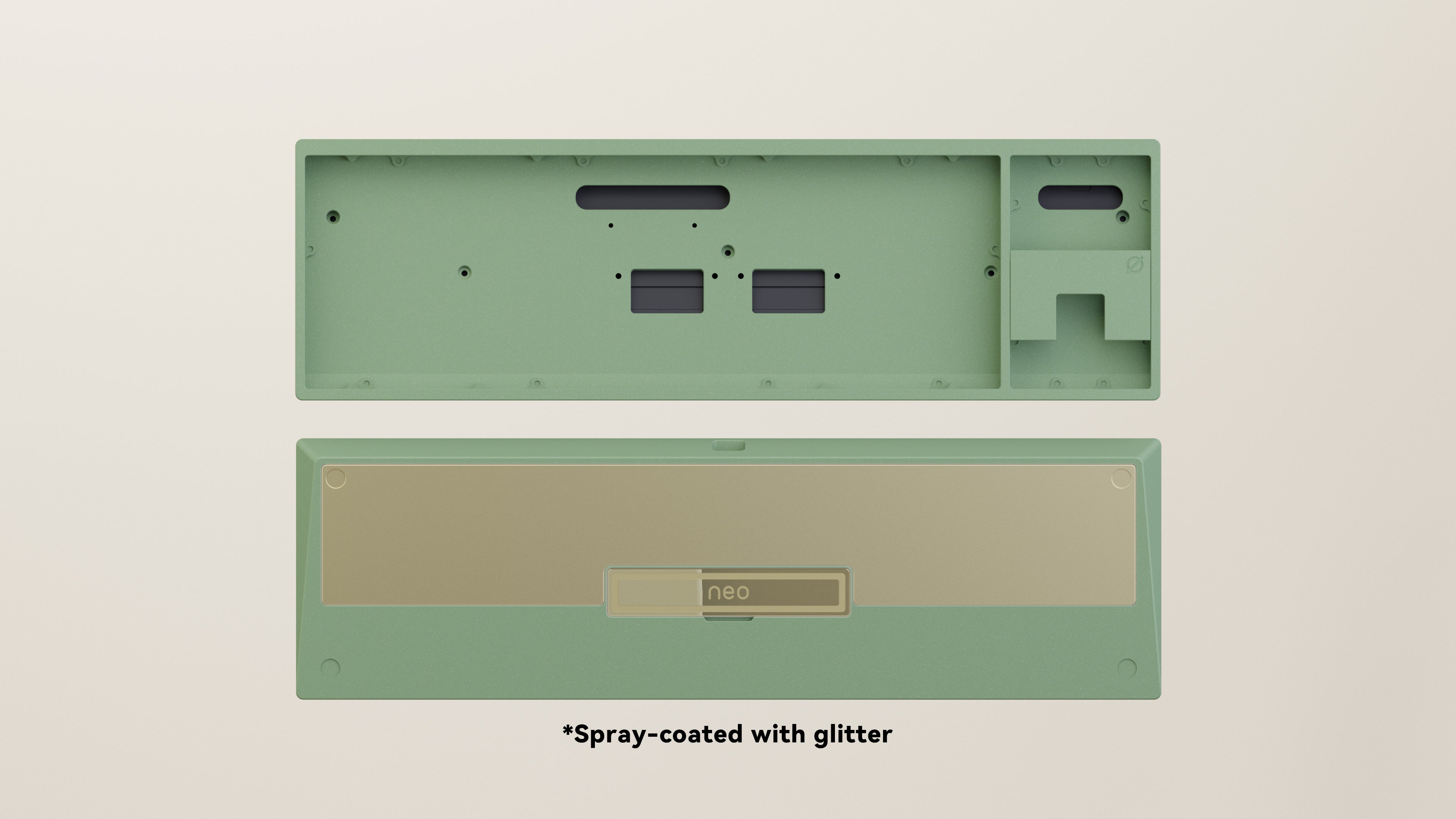 Spray-coated Avocado Golden ALU Weight PVD Golden Badge