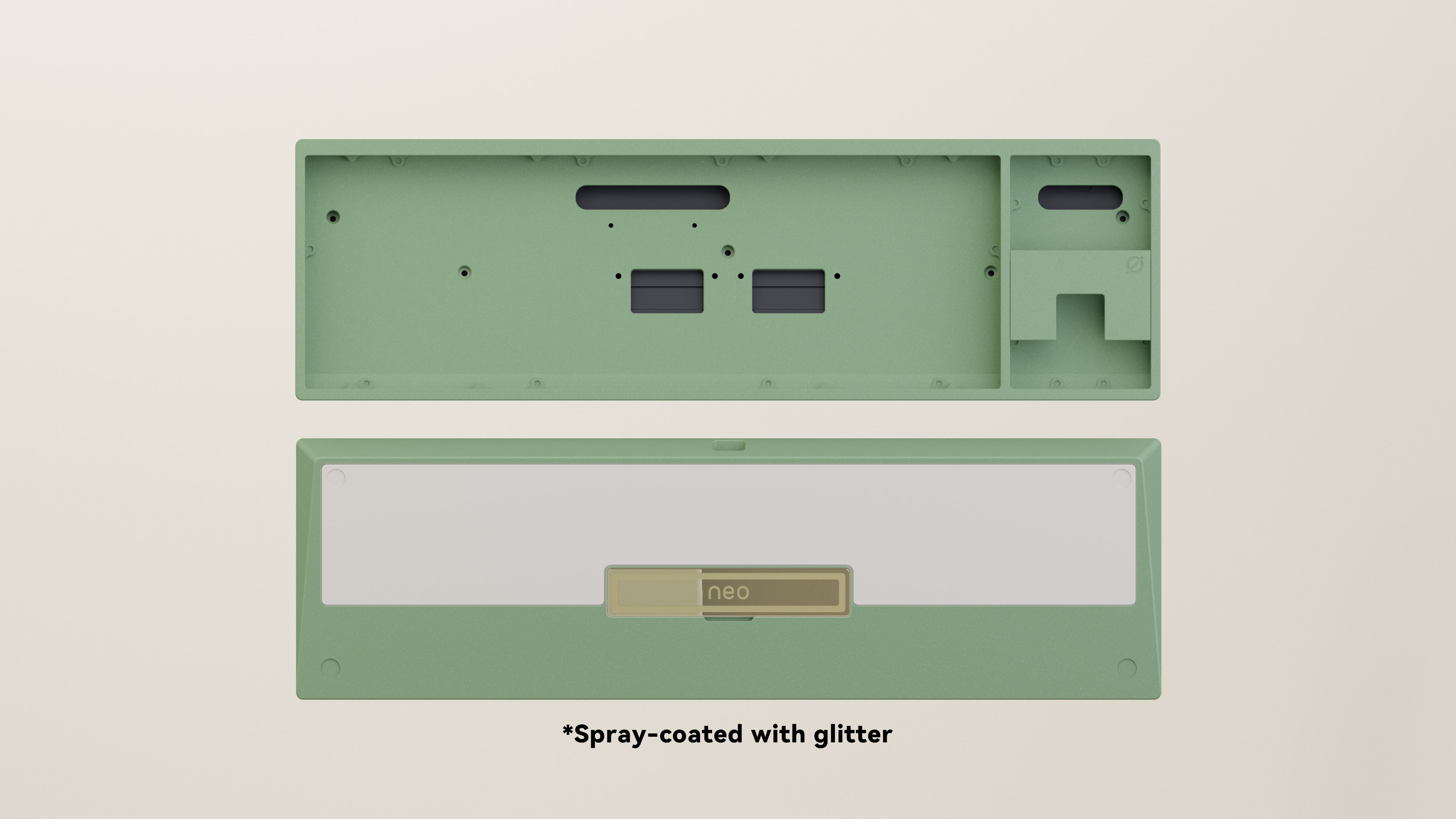 Spray-coated Avocado White ALU Weight PVD Golden Badge