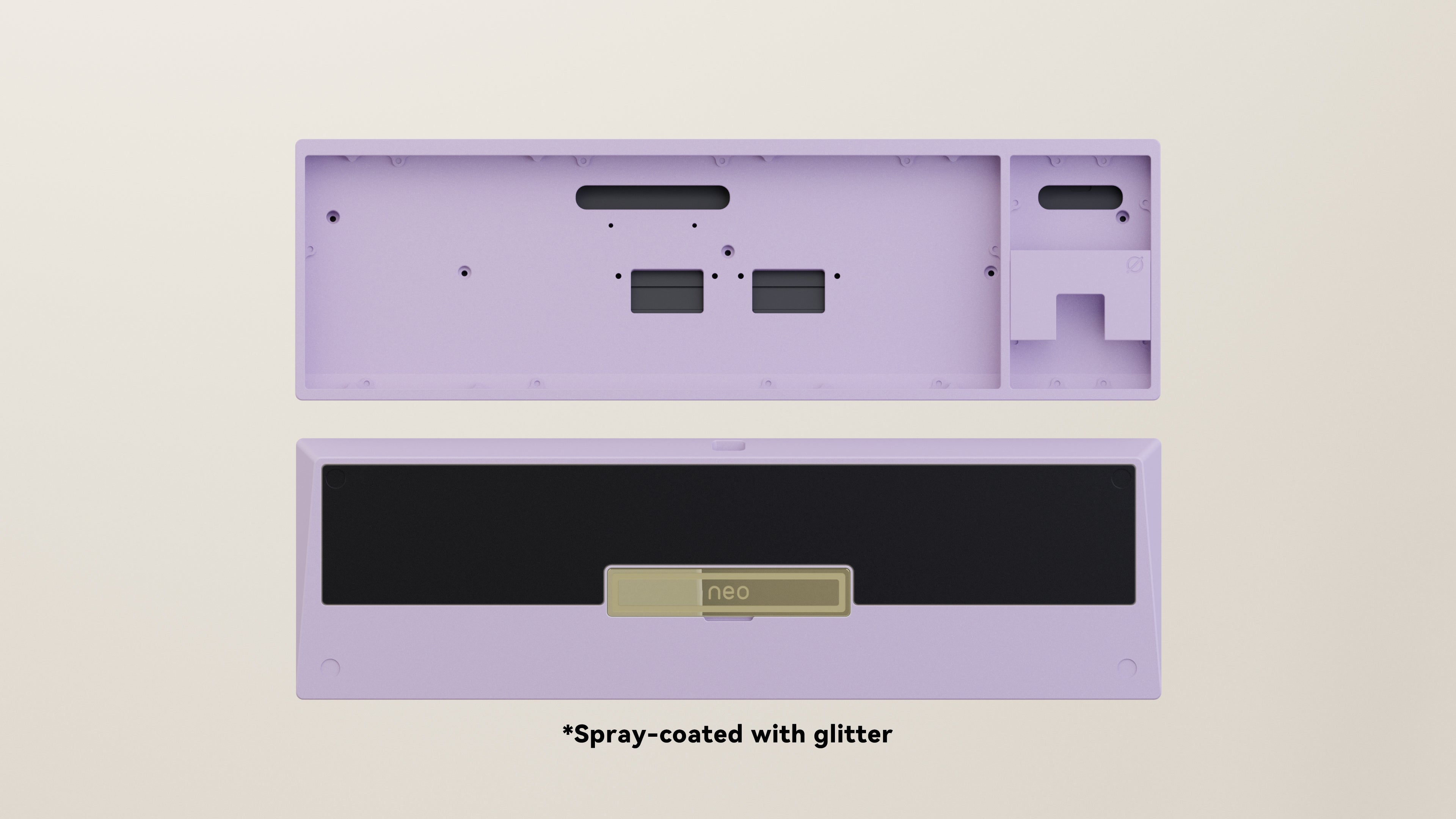 Spray-coated Lilac Black ALU Weight PVD Golden Badge