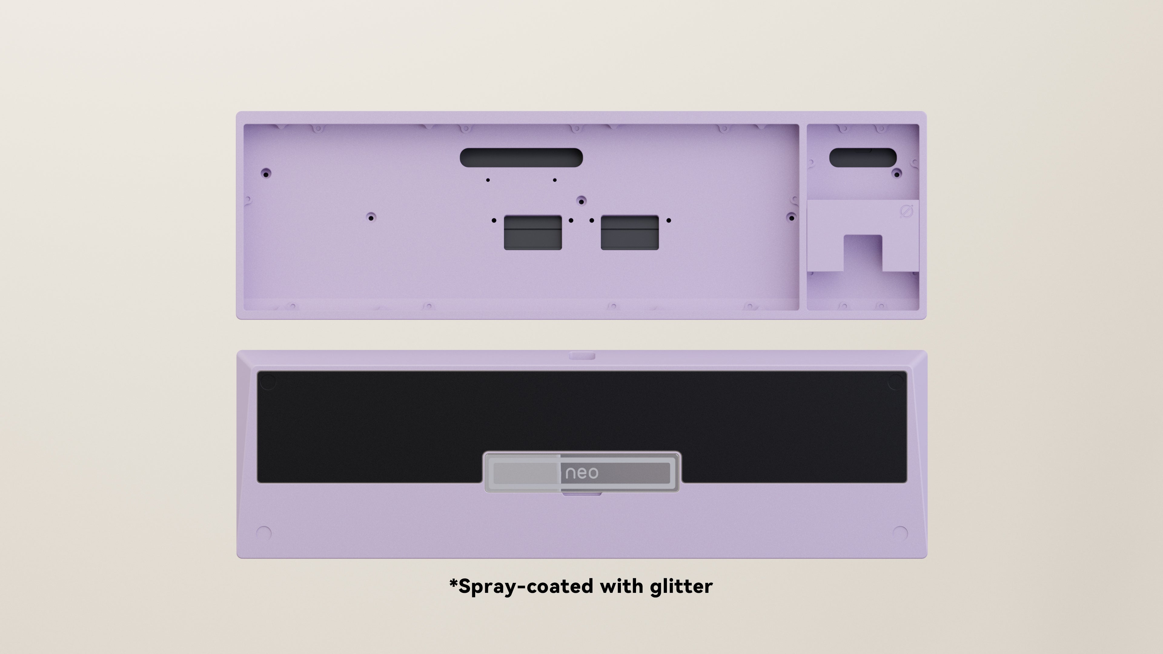Spray-coated Lilac Black ALU Weight PVD Silver Badge