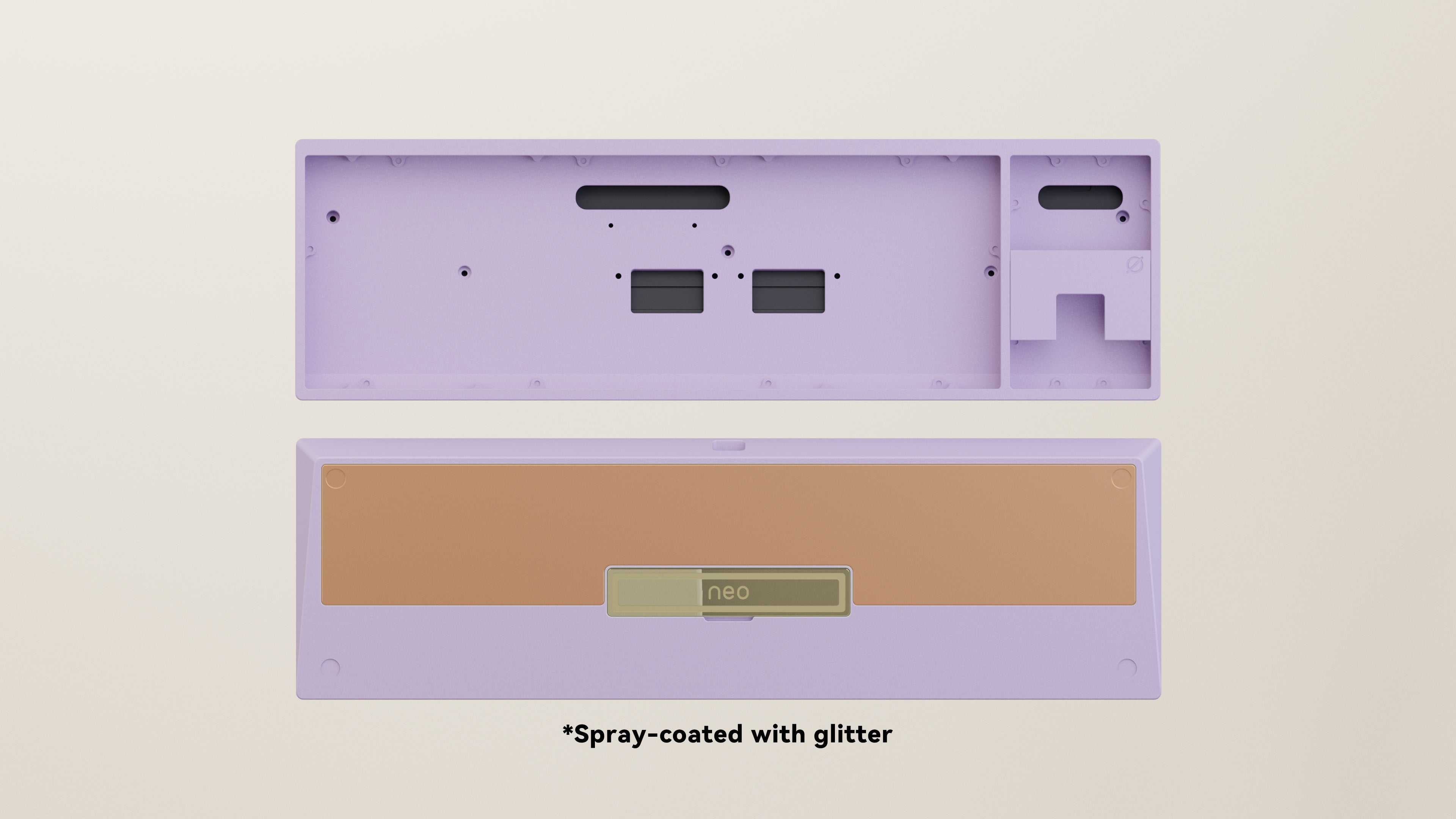 Spray-coated Lilac Copper Weight PVD Golden Badge