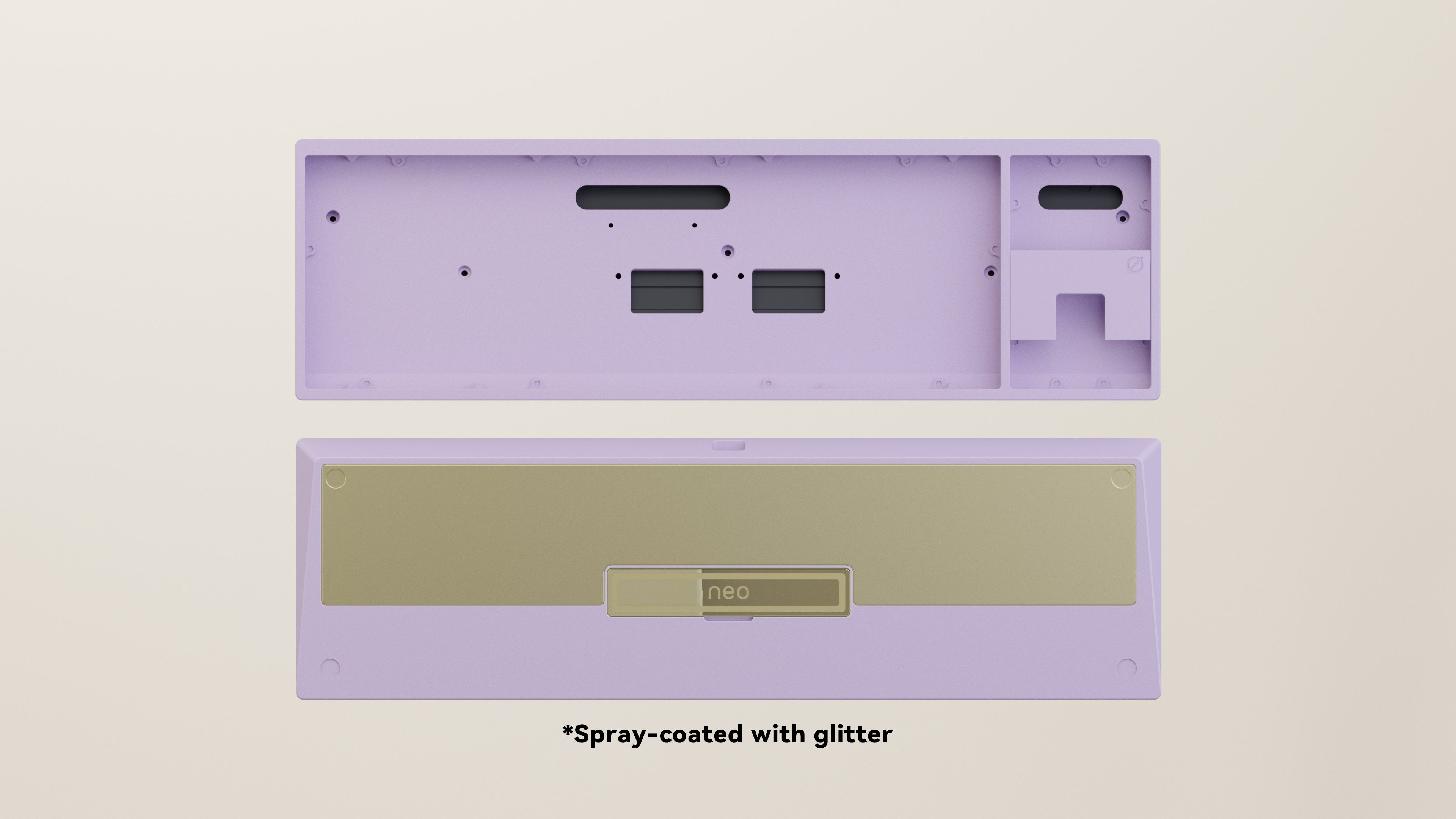Spray-coated Lilac Golden ALU Weight PVD Golden Badge