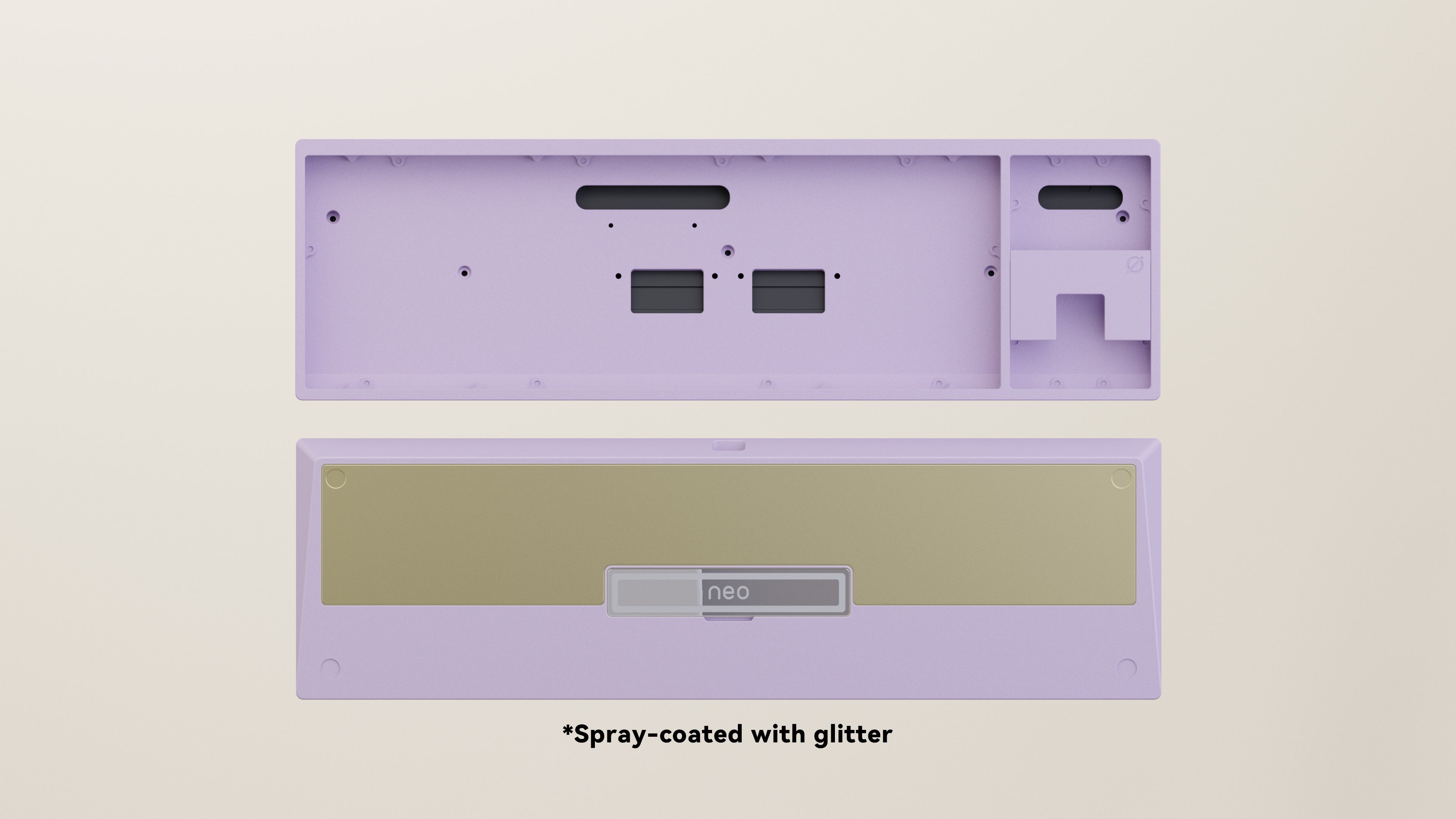 Spray-coated Lilac Golden ALU Weight PVD Silver Badge