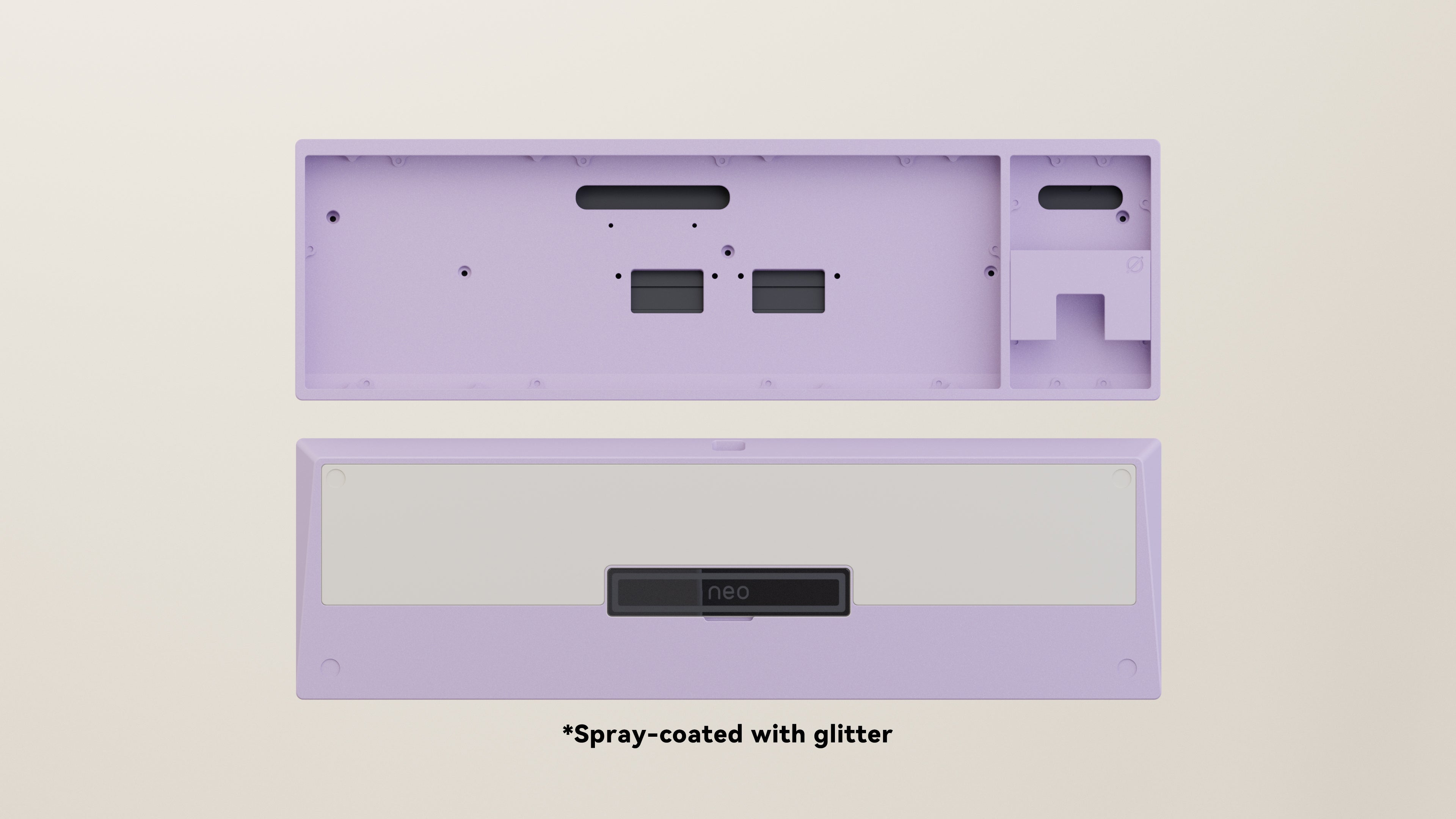 Spray-coated Lilac White ALU Weight PVD Black Badge
