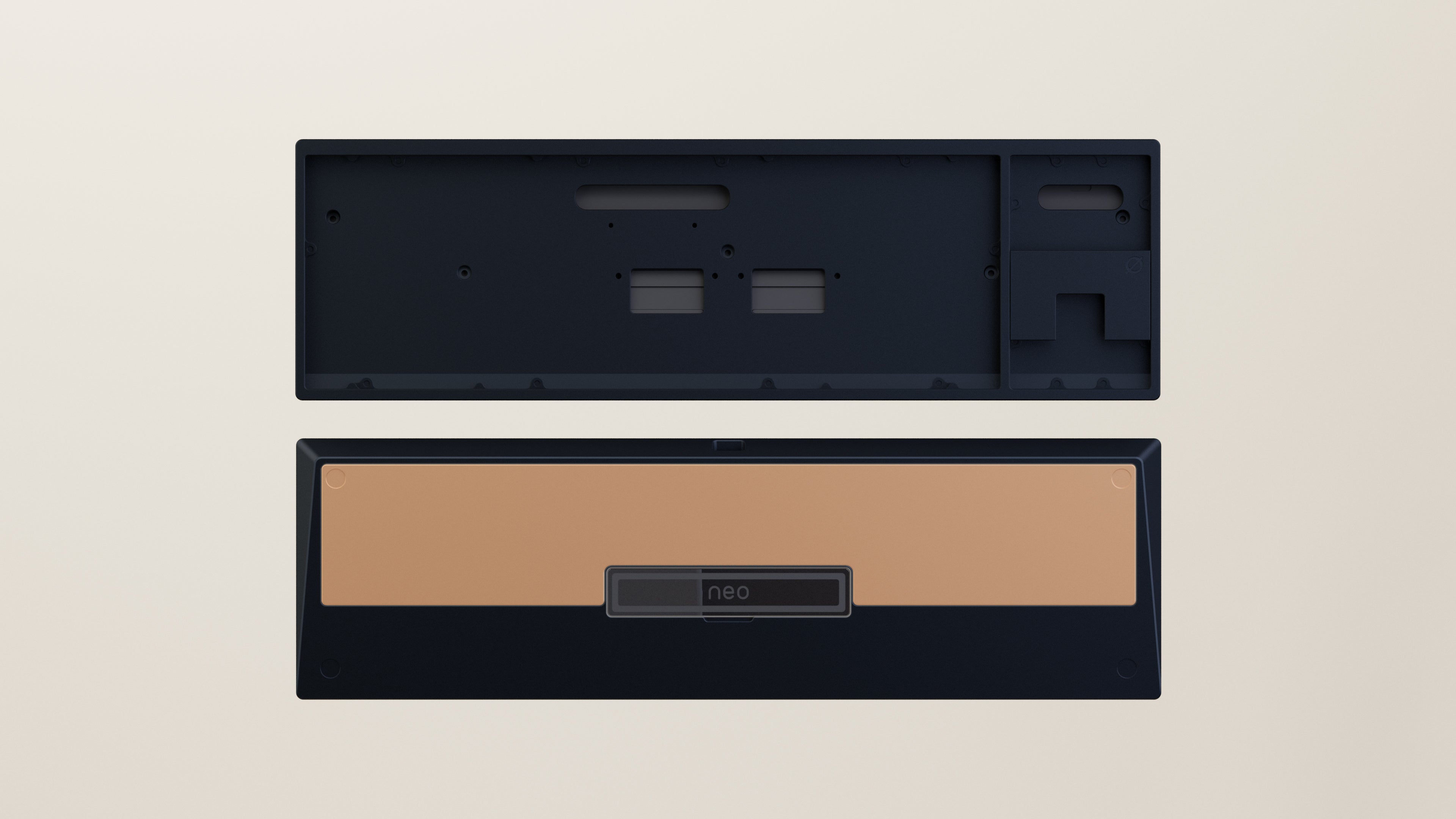 Anodized Navy Copper Weight PVD Black Badge