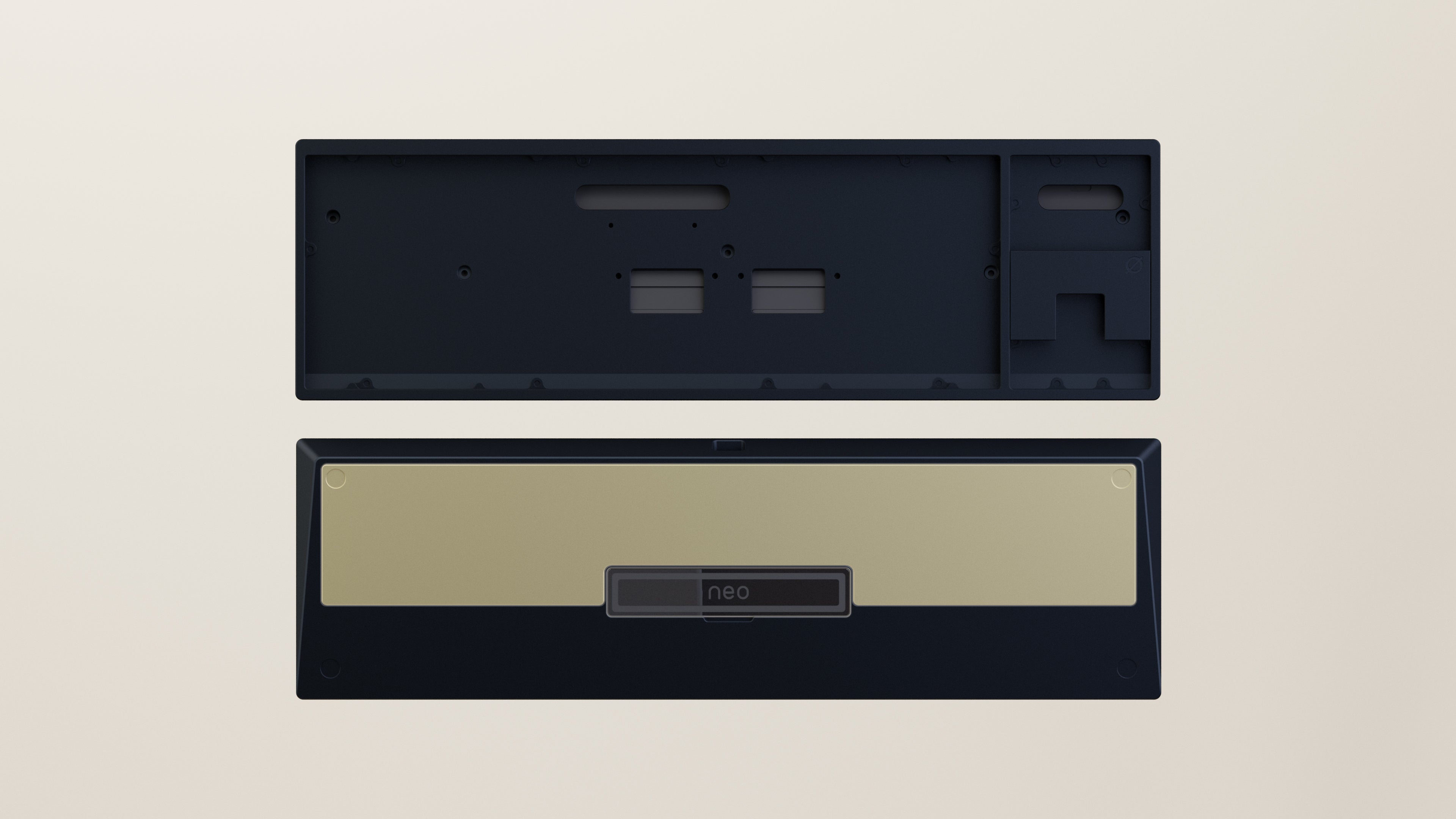 Anodized Navy Golden ALU Weight PVD Black Badge