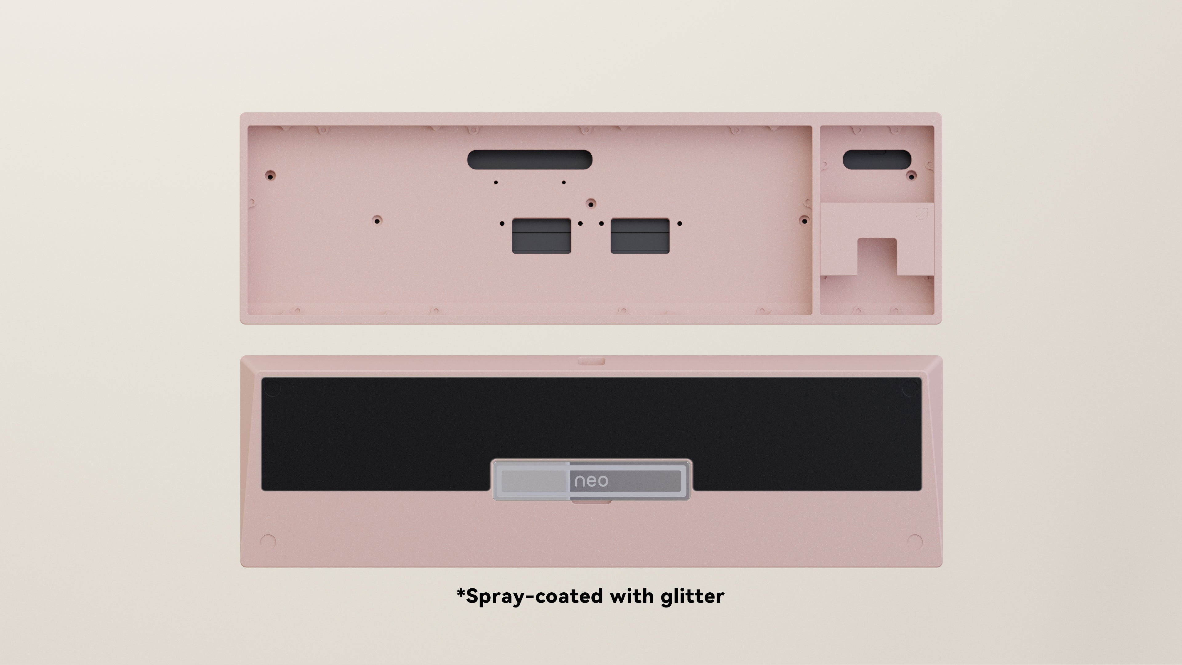 Spray-coated Pink Black ALU Weight PVD Silver Badge
