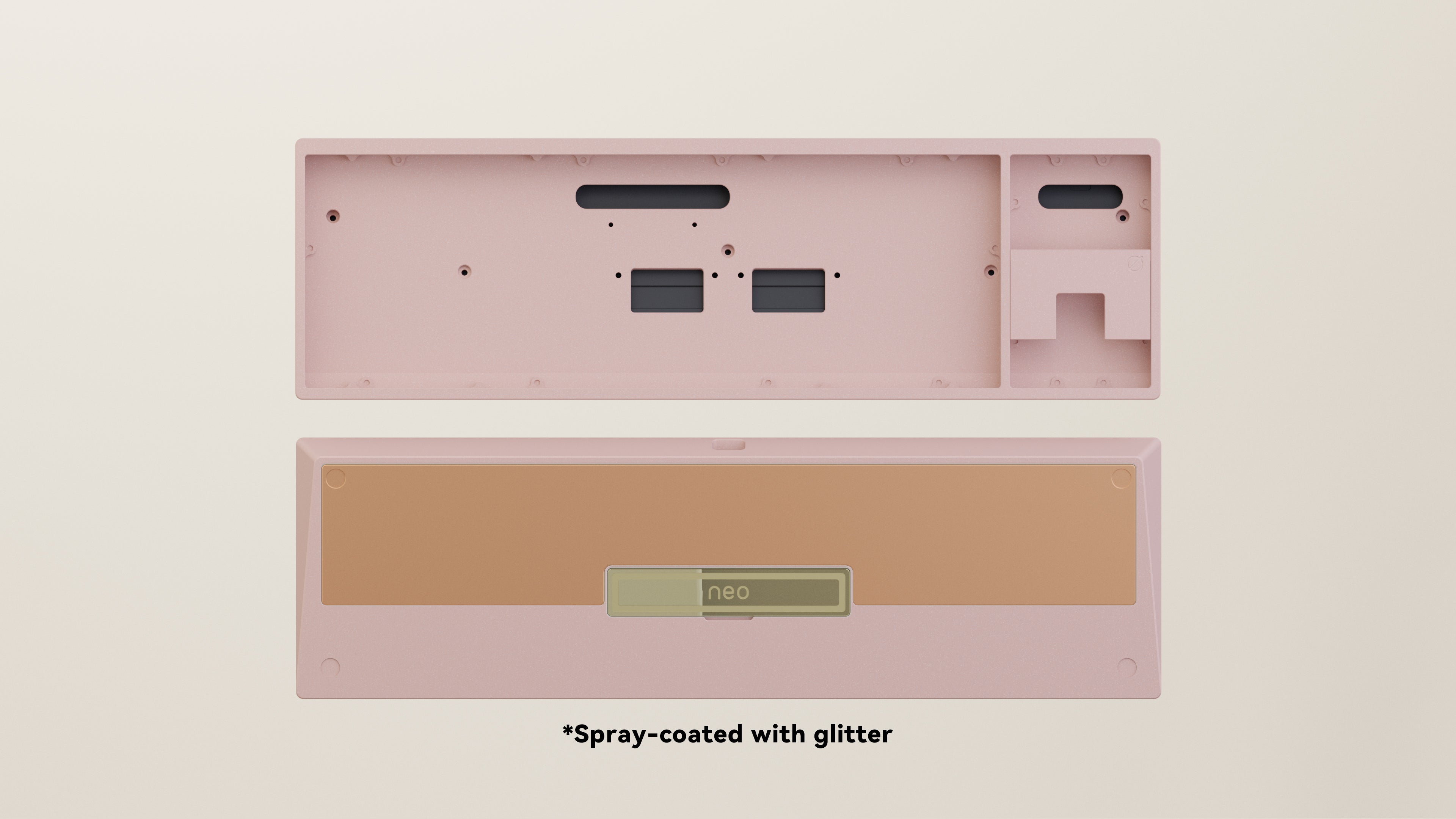 Spray-coated Pink Copper Weight PVD Golden Badge