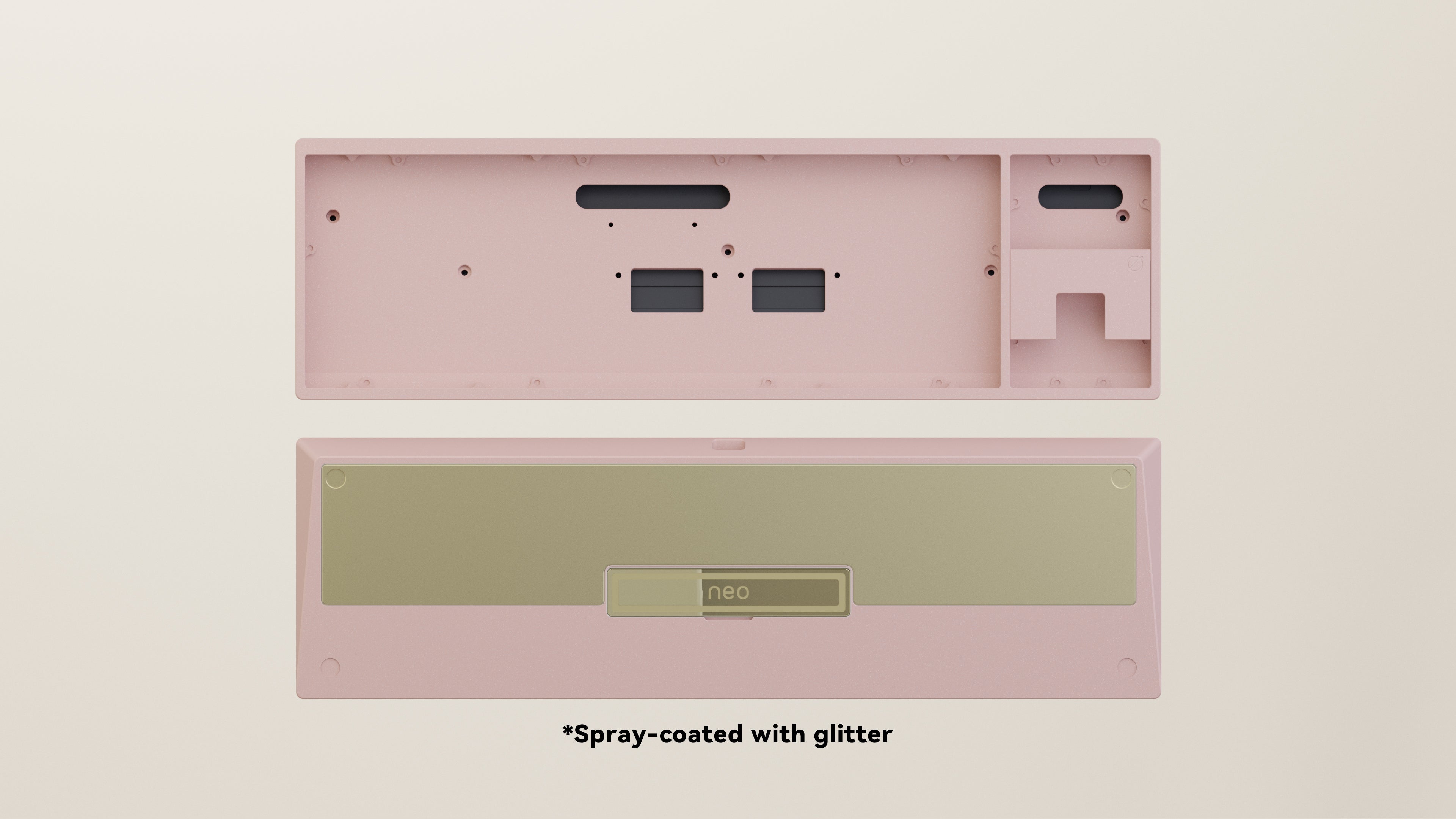 Spray-coated Pink Golden ALU Weight PVD Golden Badge