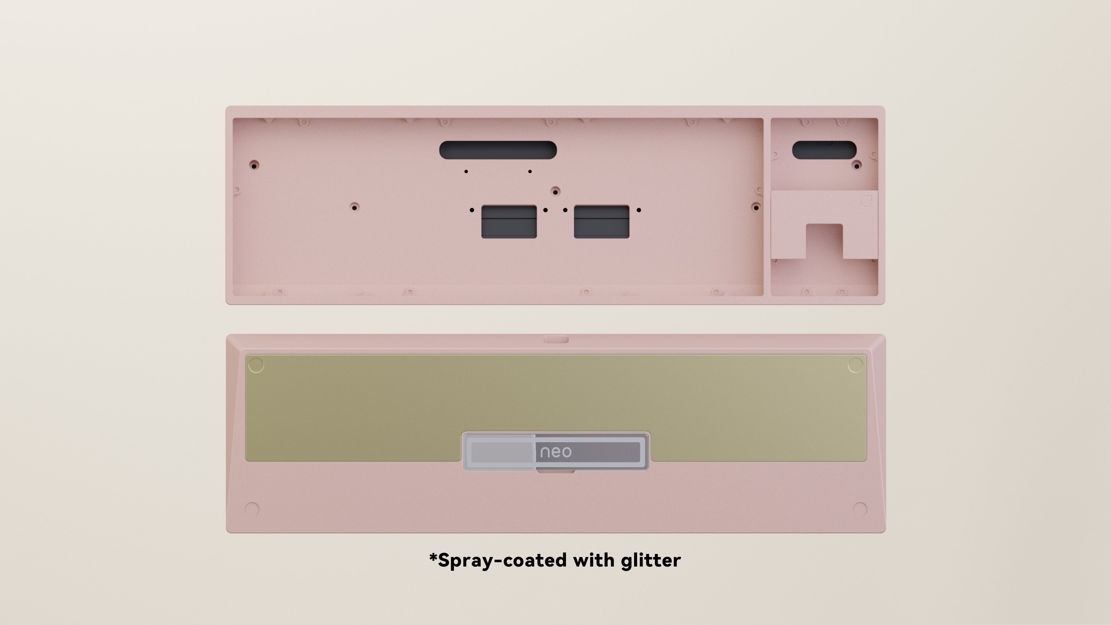 Spray-coated Pink Golden ALU Weight PVD Silver Badge