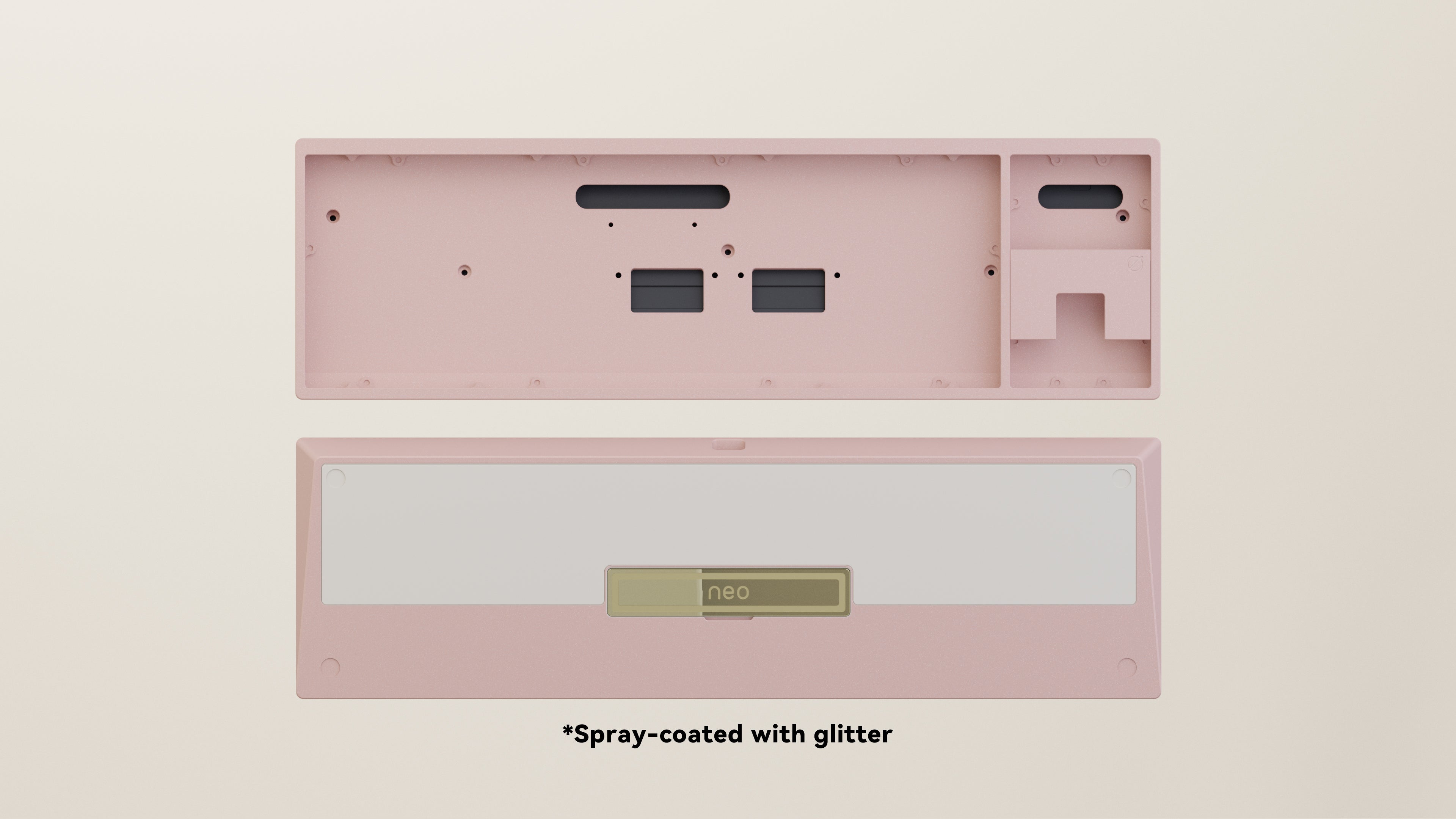 Spray-coated Pink White ALU Weight PVD Golden Badge