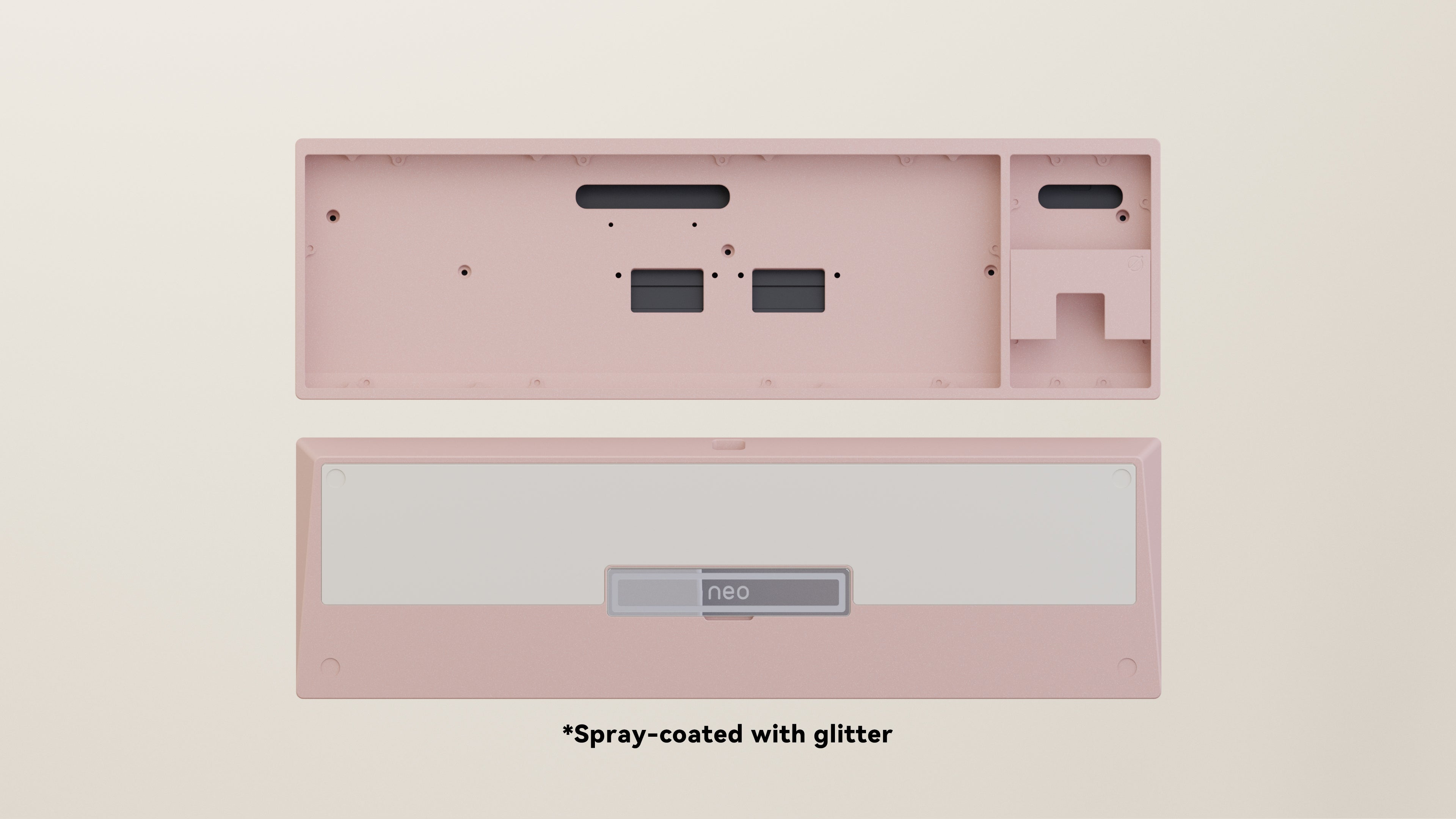 Spray-coated Pink White ALU Weight PVD Silver Badge