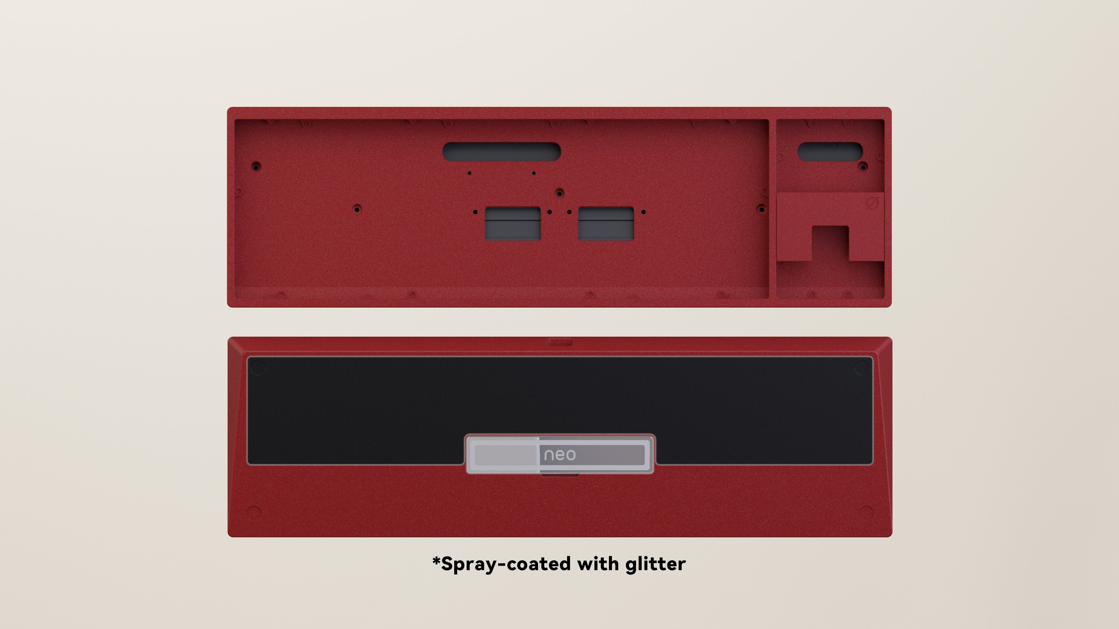 Spray-coated Red Black ALU Weight PVD Silver Badge