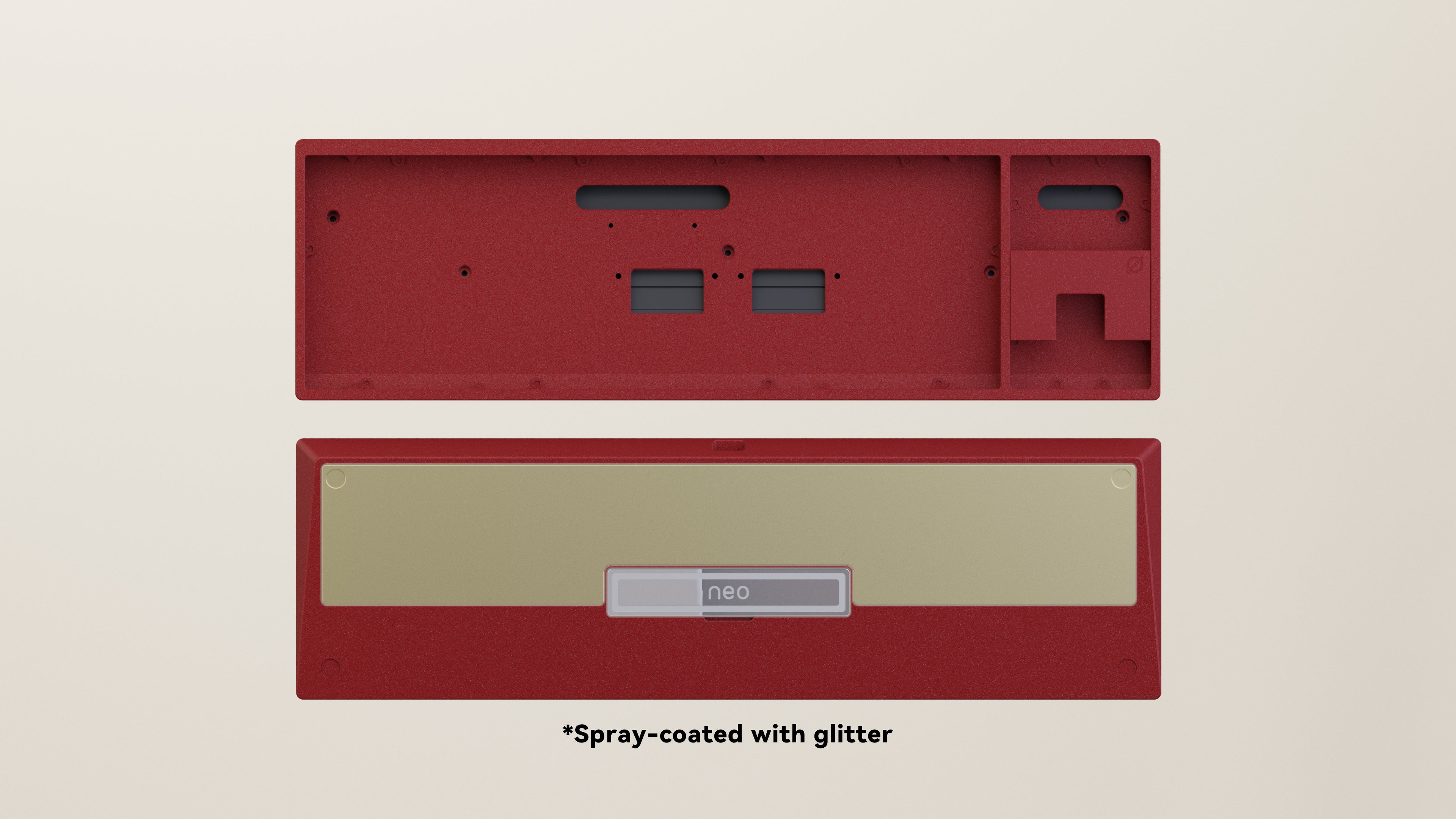 Spray-coated Red Golden ALU Weight PVD Silver Badge