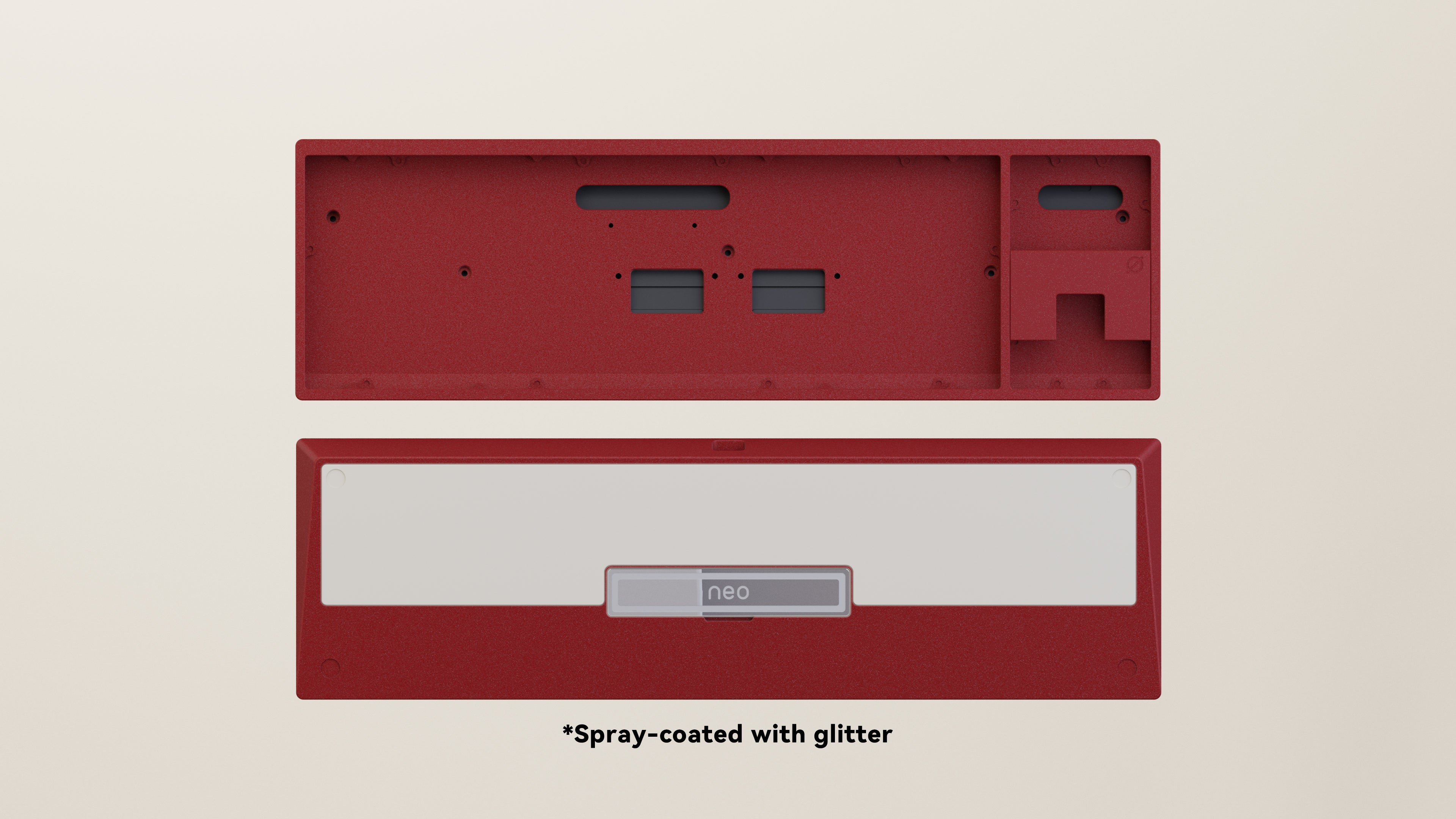 Spray-coated Red White ALU Weight PVD Silver Badge