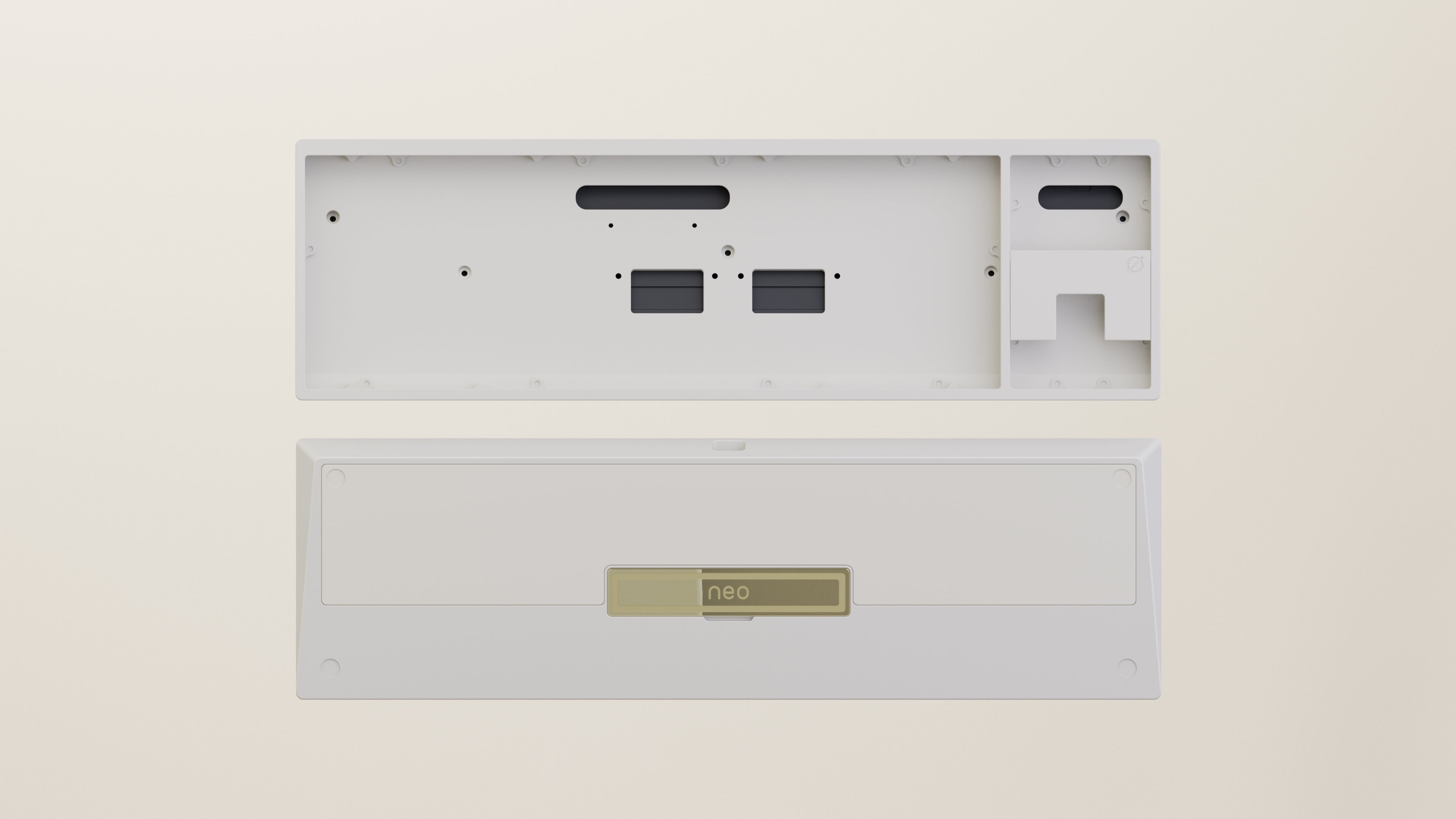 Spray-coated White White ALU Weight PVD Golden Badge