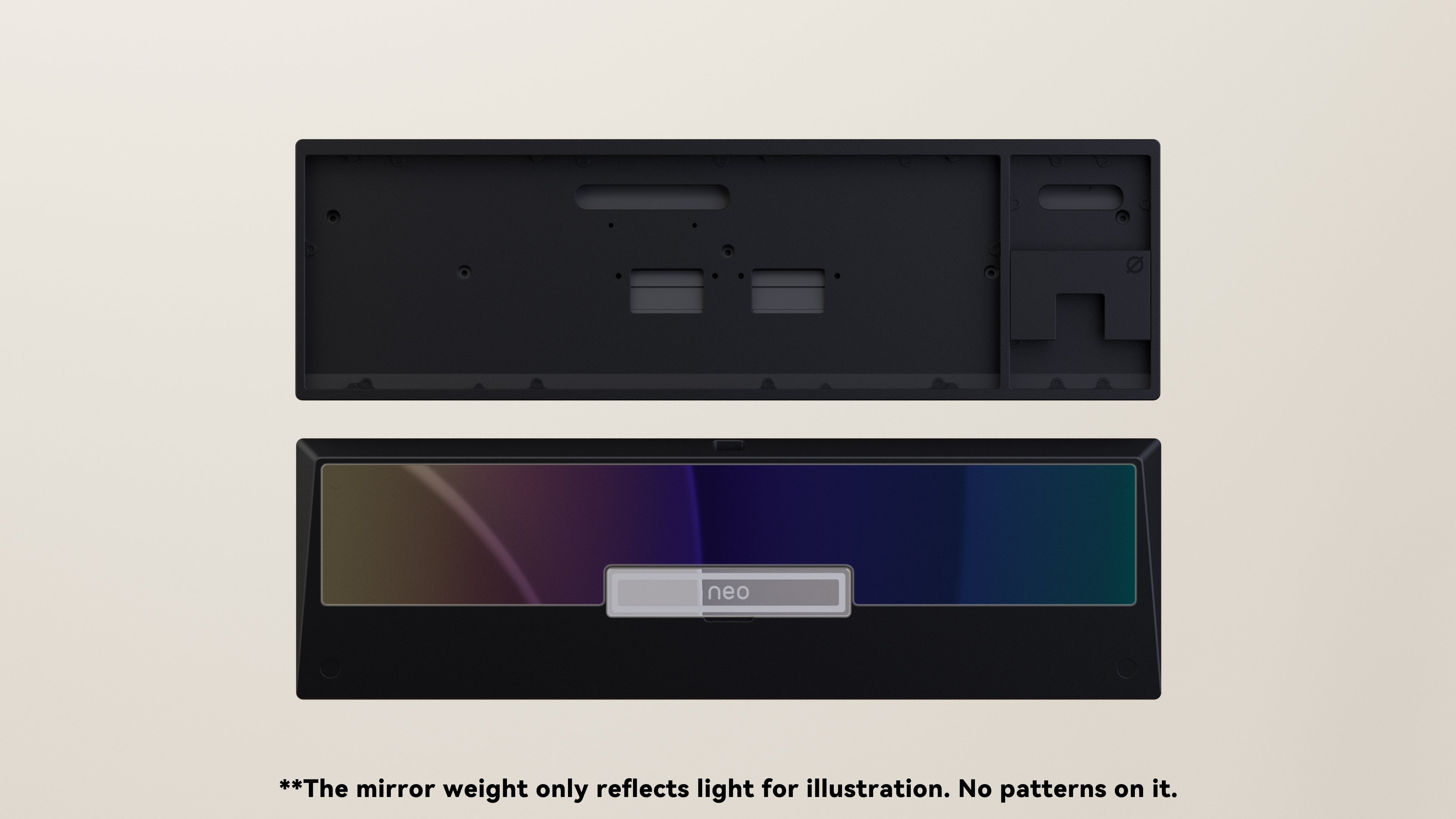 Anodized Black Mirror Chroma SS Weight PVD Silver Badge