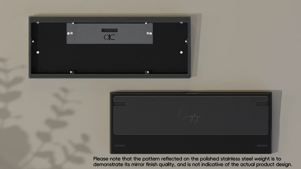 Smokey Acrylic Anodized Black with Sandblasted Black Weight