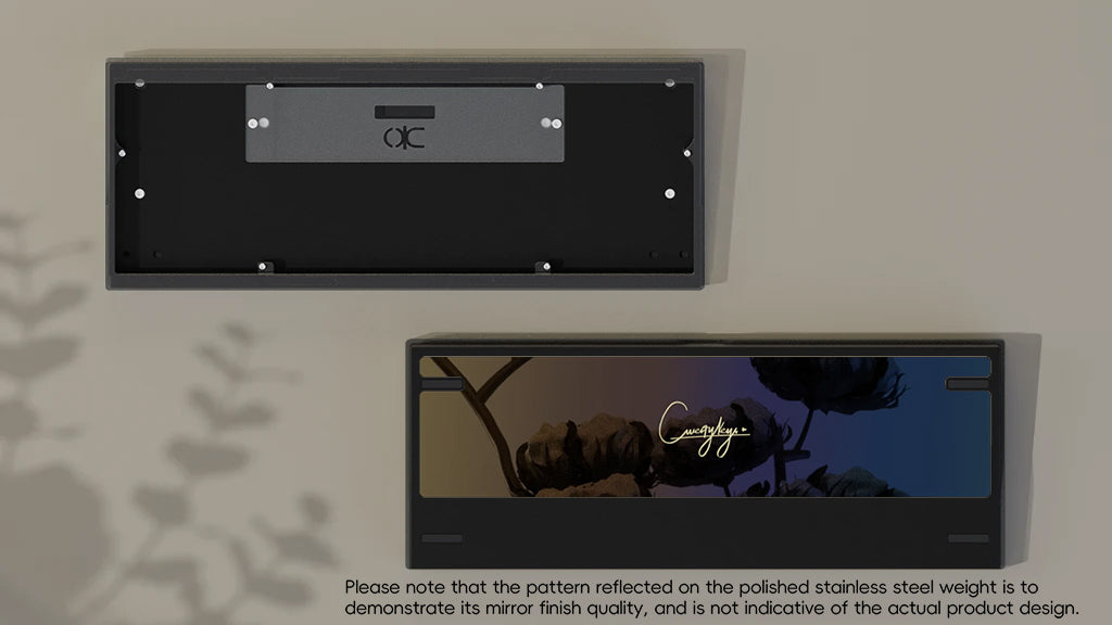 Smokey Acrylic Anodized Black with Mirror Dusk Weight