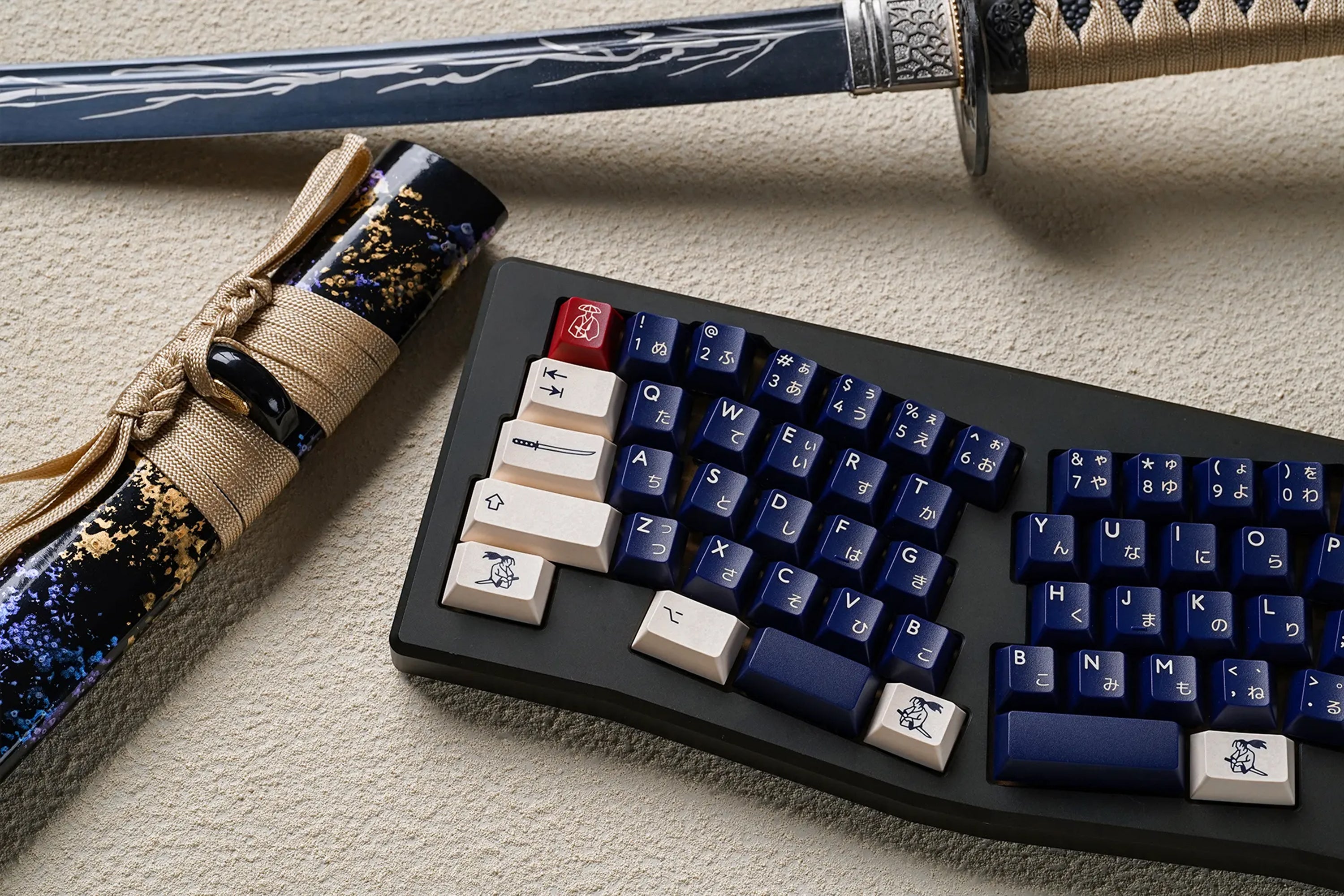 PBTFans Ronin Keycap Set Doubleshot ABS - KeebsForAll