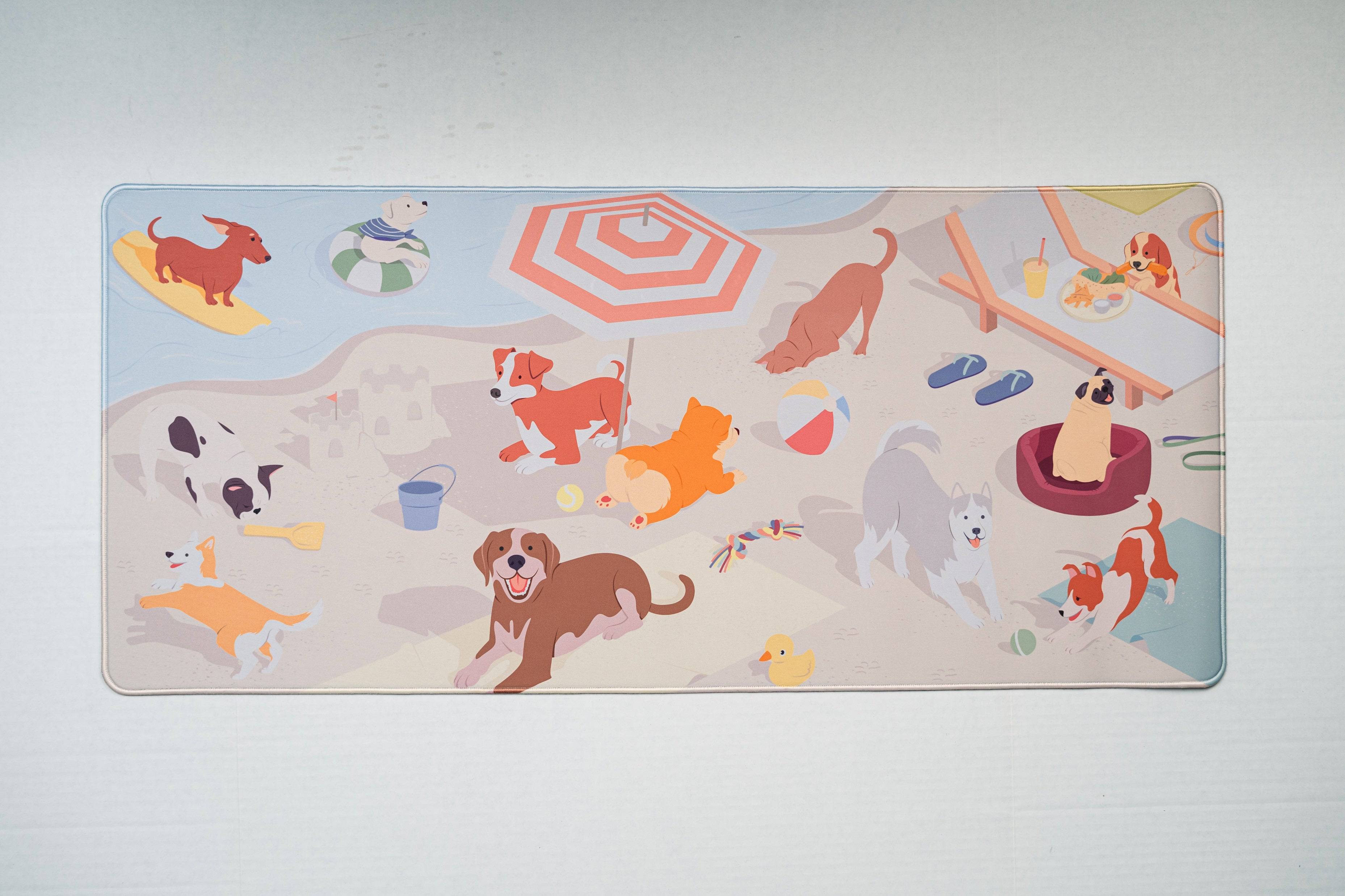 Good Boys Beach Deskmat - KeebsForAll