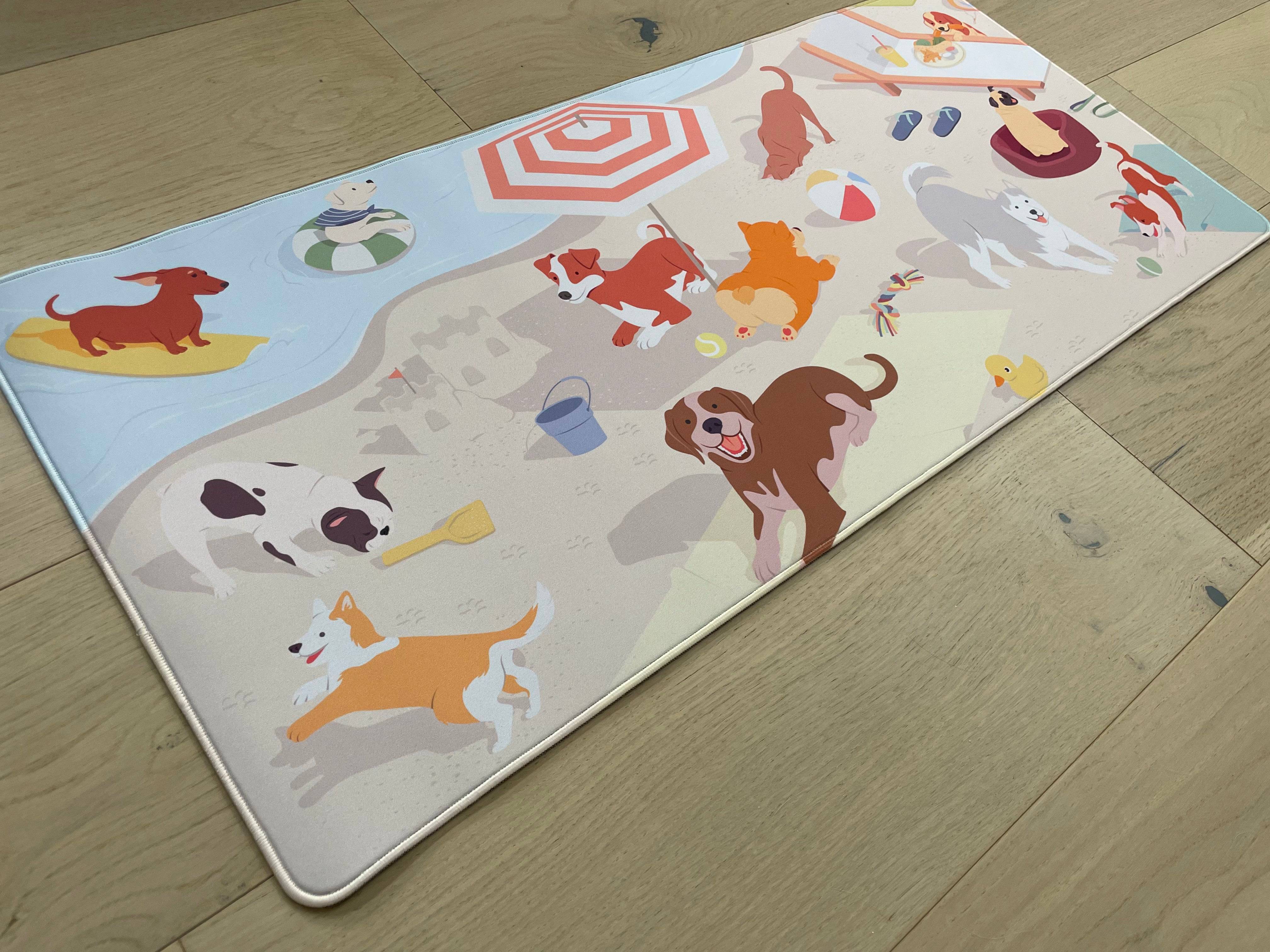 Good Boys Beach Deskmat - KeebsForAll