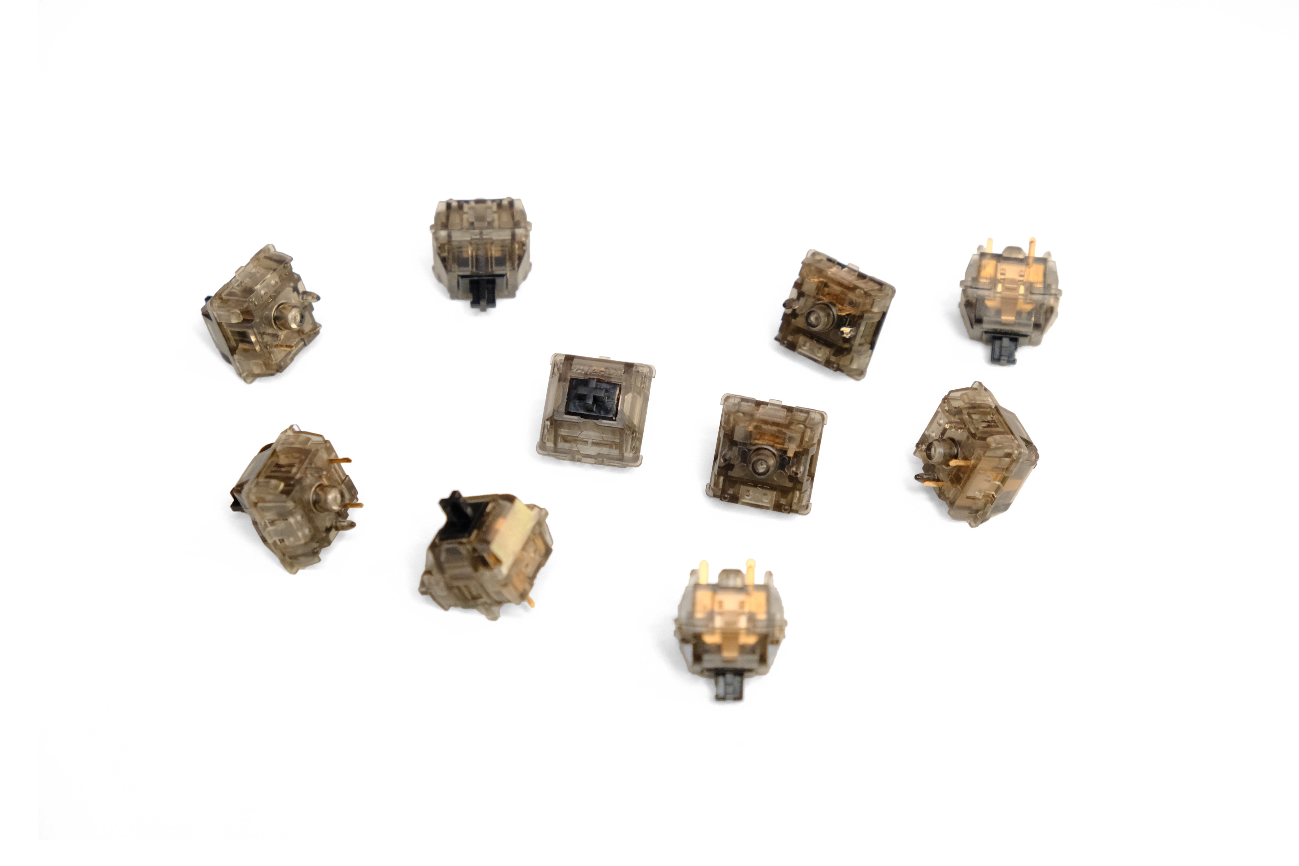 Group of Gateron Ink Black V2 Linear Switches
