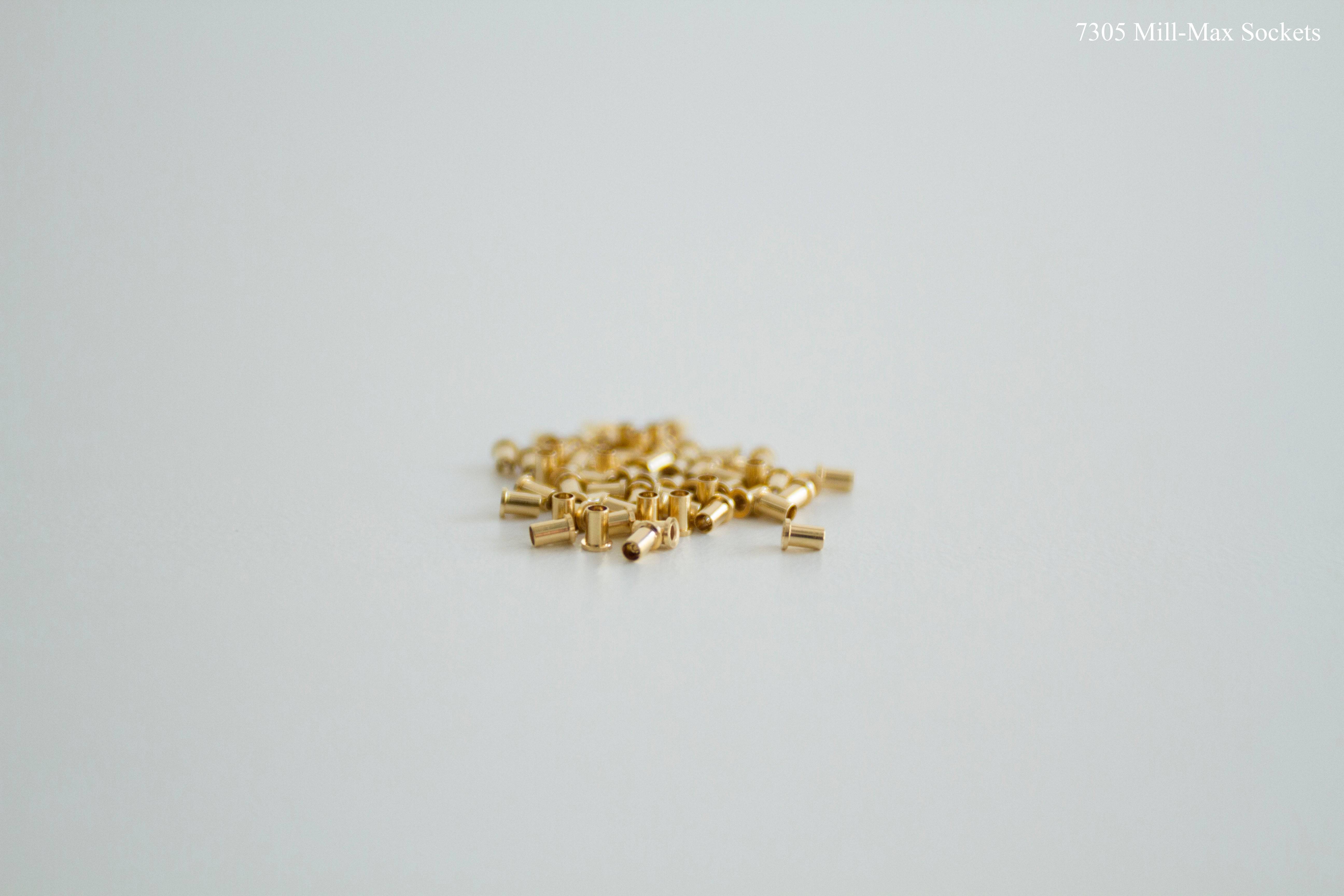 7305 Mill-Max Sockets, convert your solder only pcb into hotswap with these mill-max sockets.