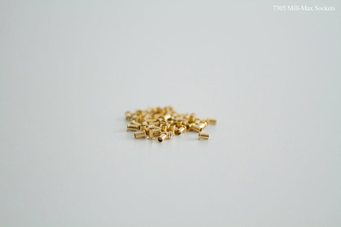 7305 Mill-Max Sockets, convert your solder only pcb into hotswap with these mill-max sockets.