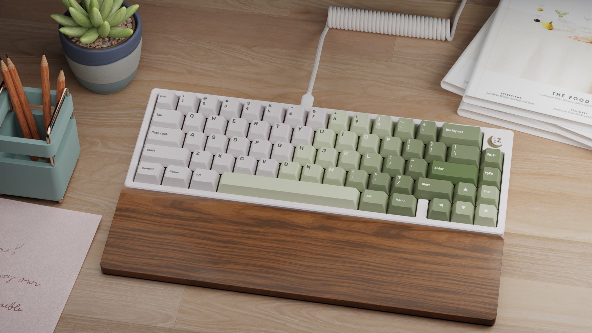 Keebsforall x Bubby Studio Moss Keycaps