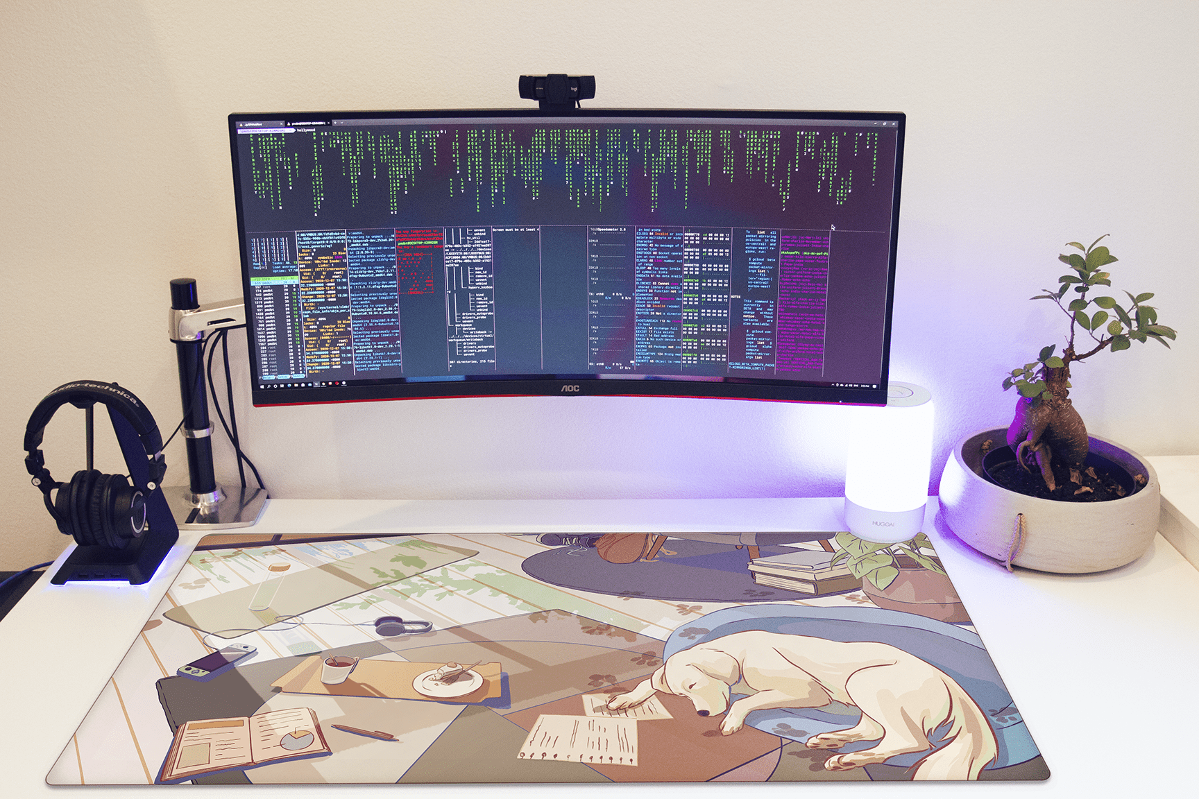 Lazy Afternoon Desk Mat - KeebsForAll