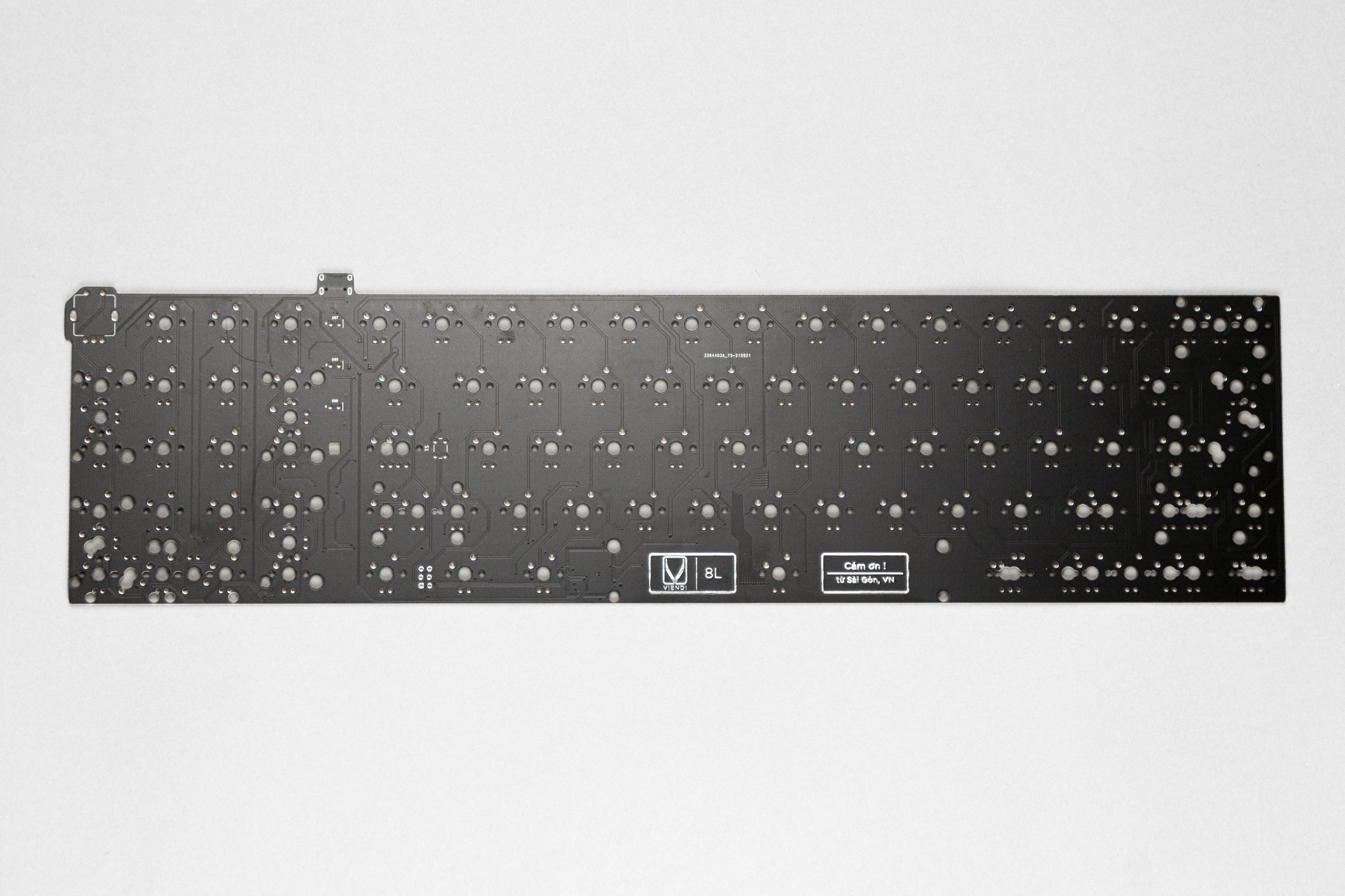 Viendi 8L PCB proxied by KeebsForAll