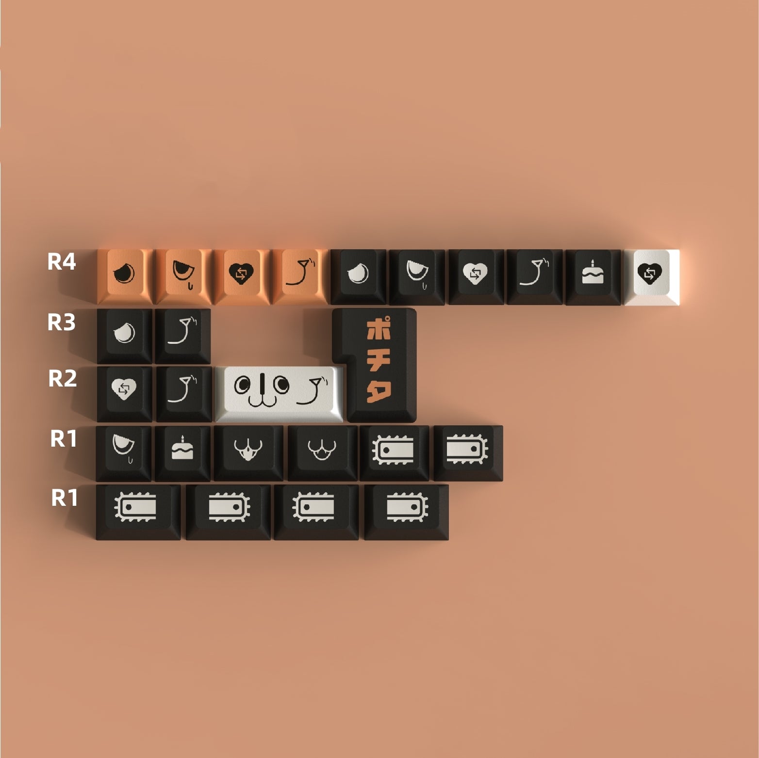 Pochita keycaps by TUT