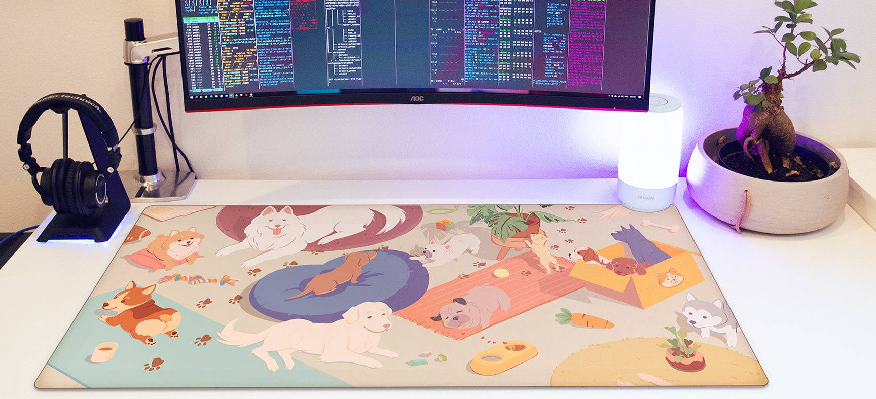 Doggie Wonderland Deskmat - KeebsForAll