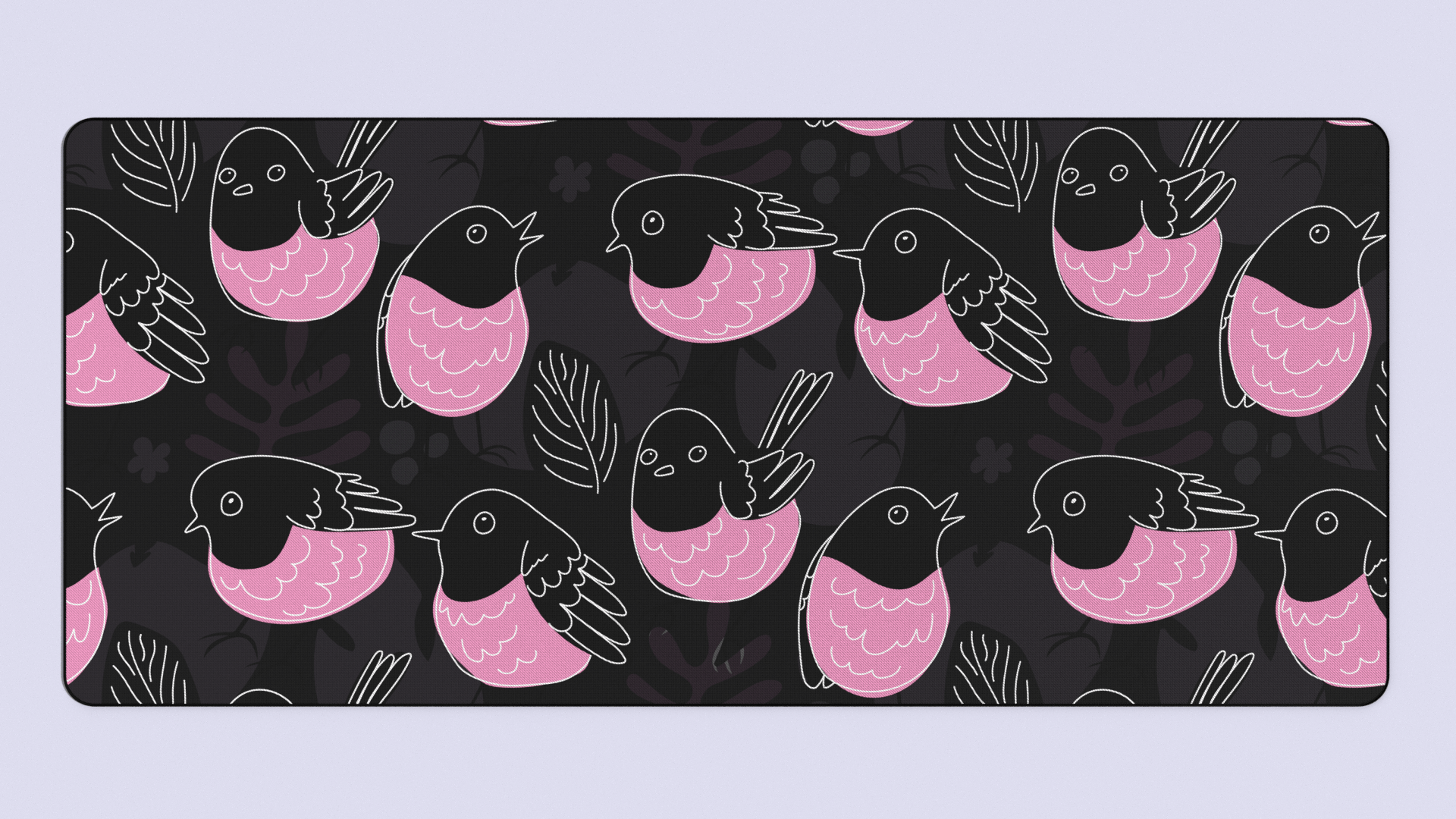 Pink Robin Deskmats - KeebsForAll