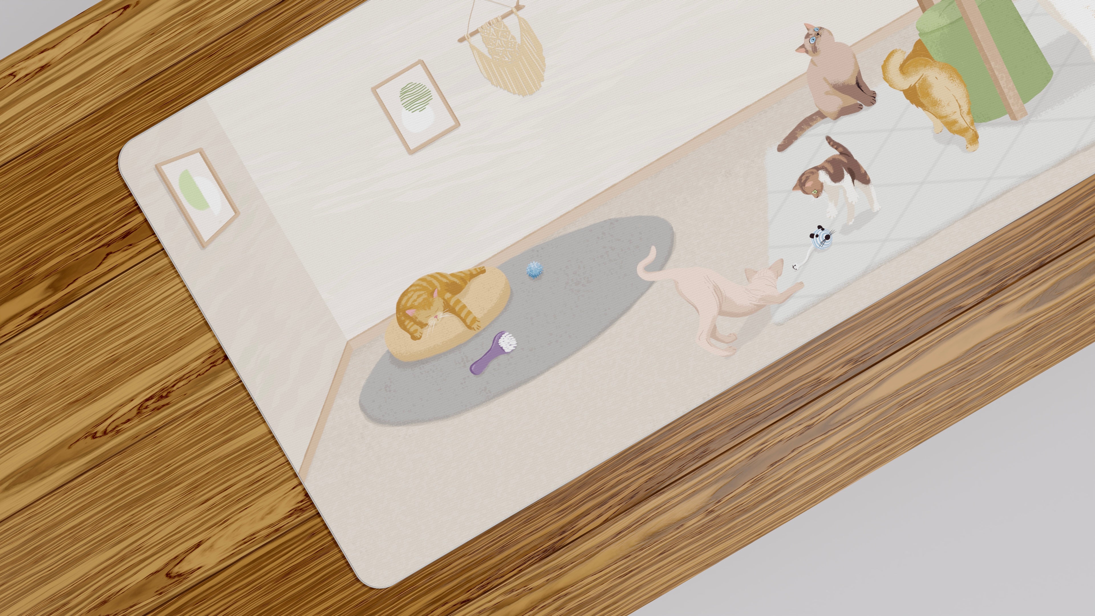Cats Deskmat - KeebsForAll
