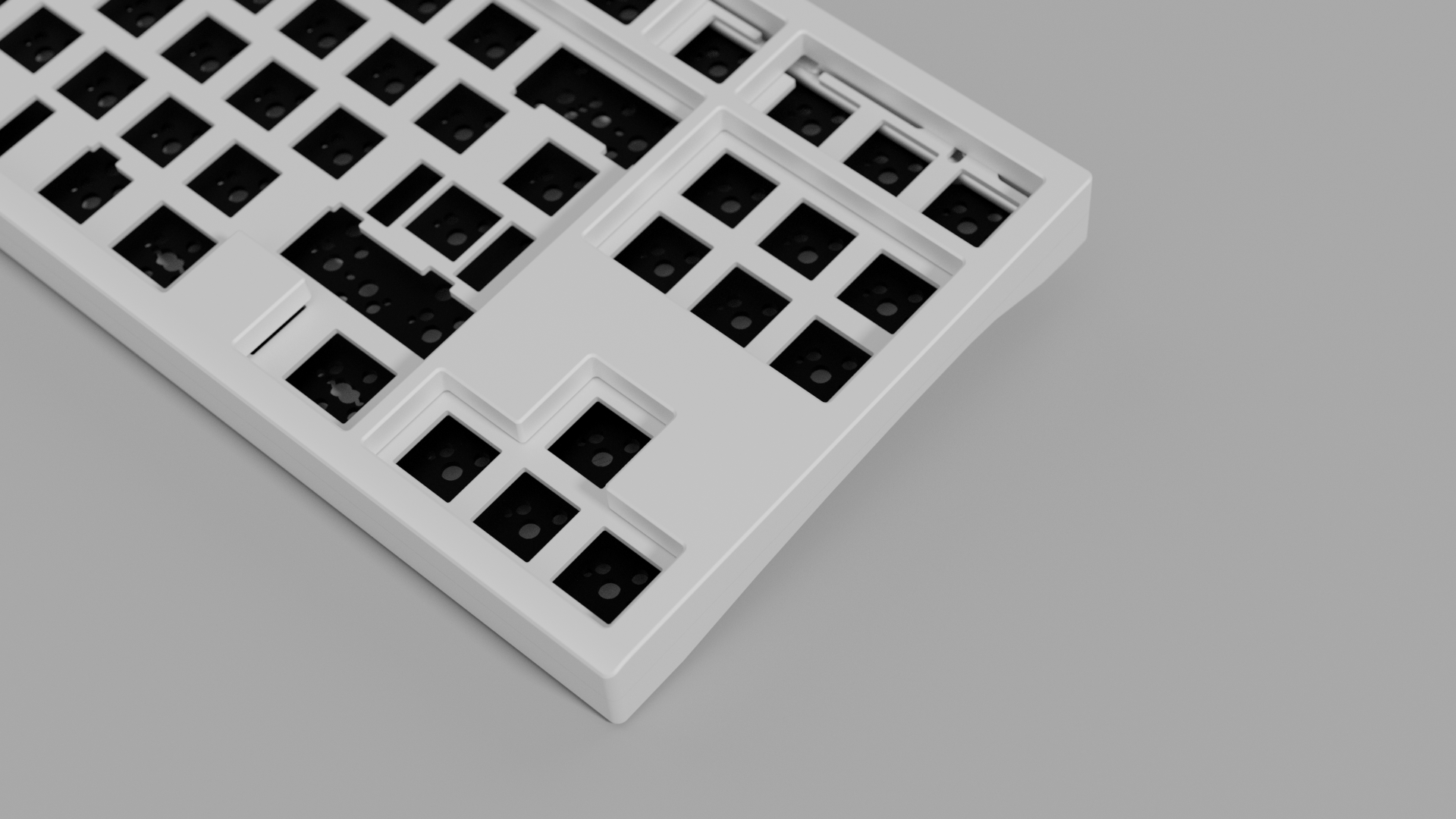 Closeup of the White FreeBirdTKL