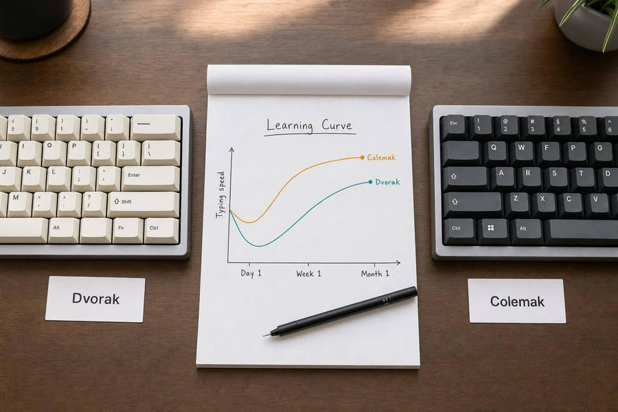Dvorak and Colemak: Learning Curve Explained