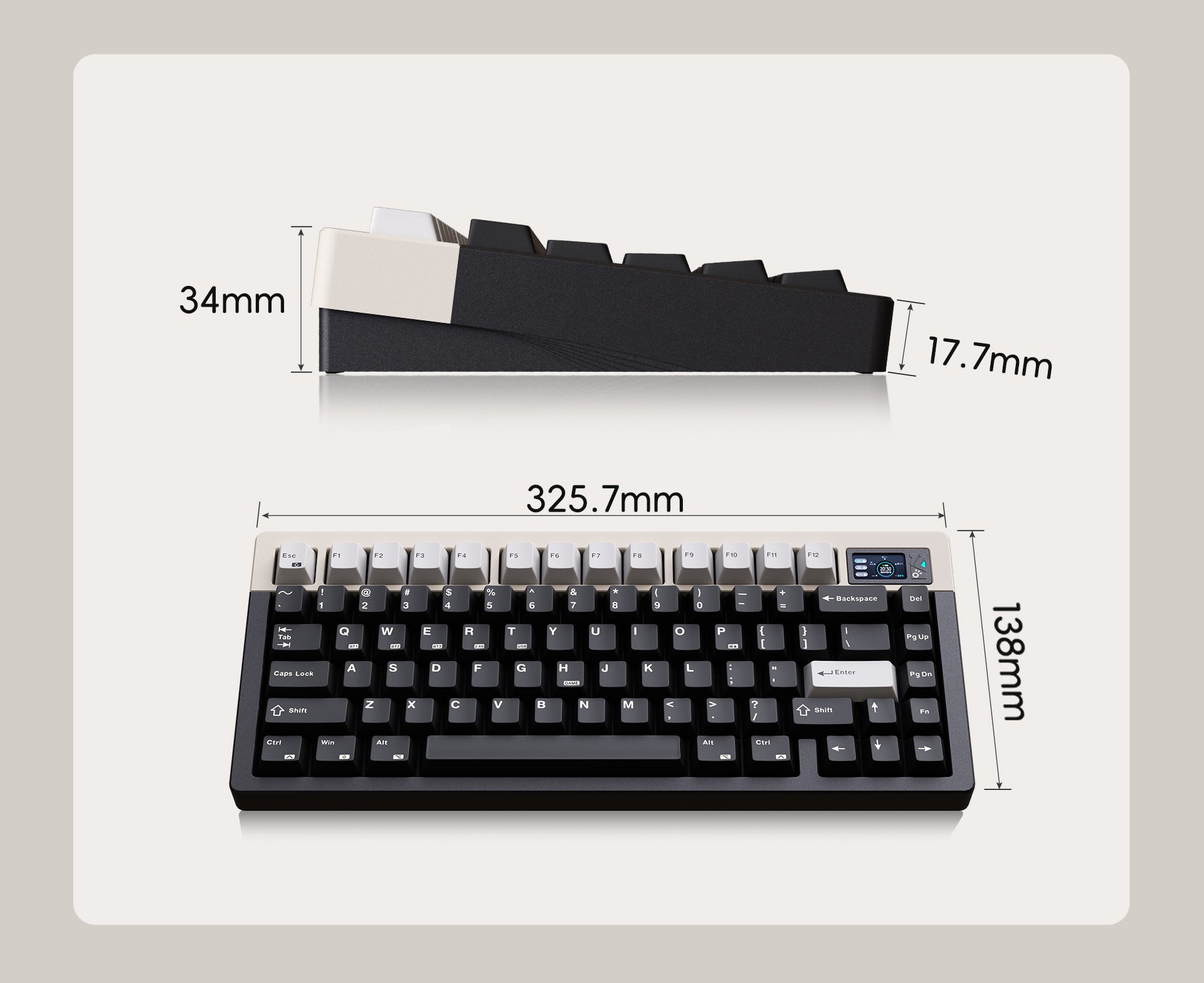 LUMINO75 75% Layout Hot-swappable Custom Mechanical Keyboard